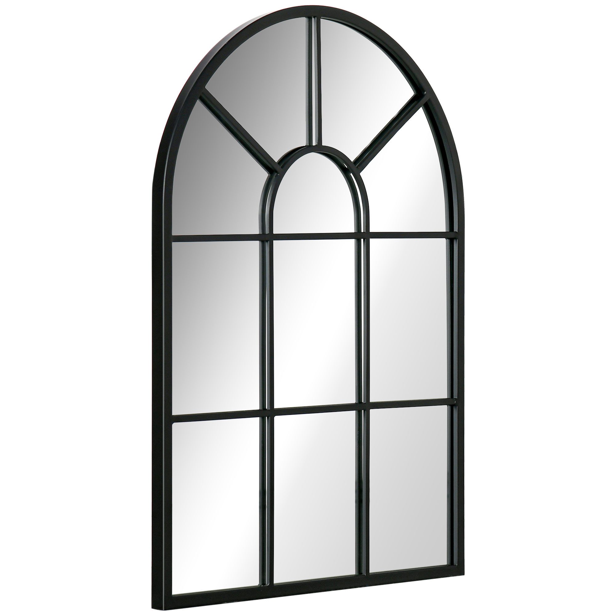 furnicato Spiegel Wandspiegel Flurspiegel Fenster-Design Metallrahmen 70x50 günstig online kaufen