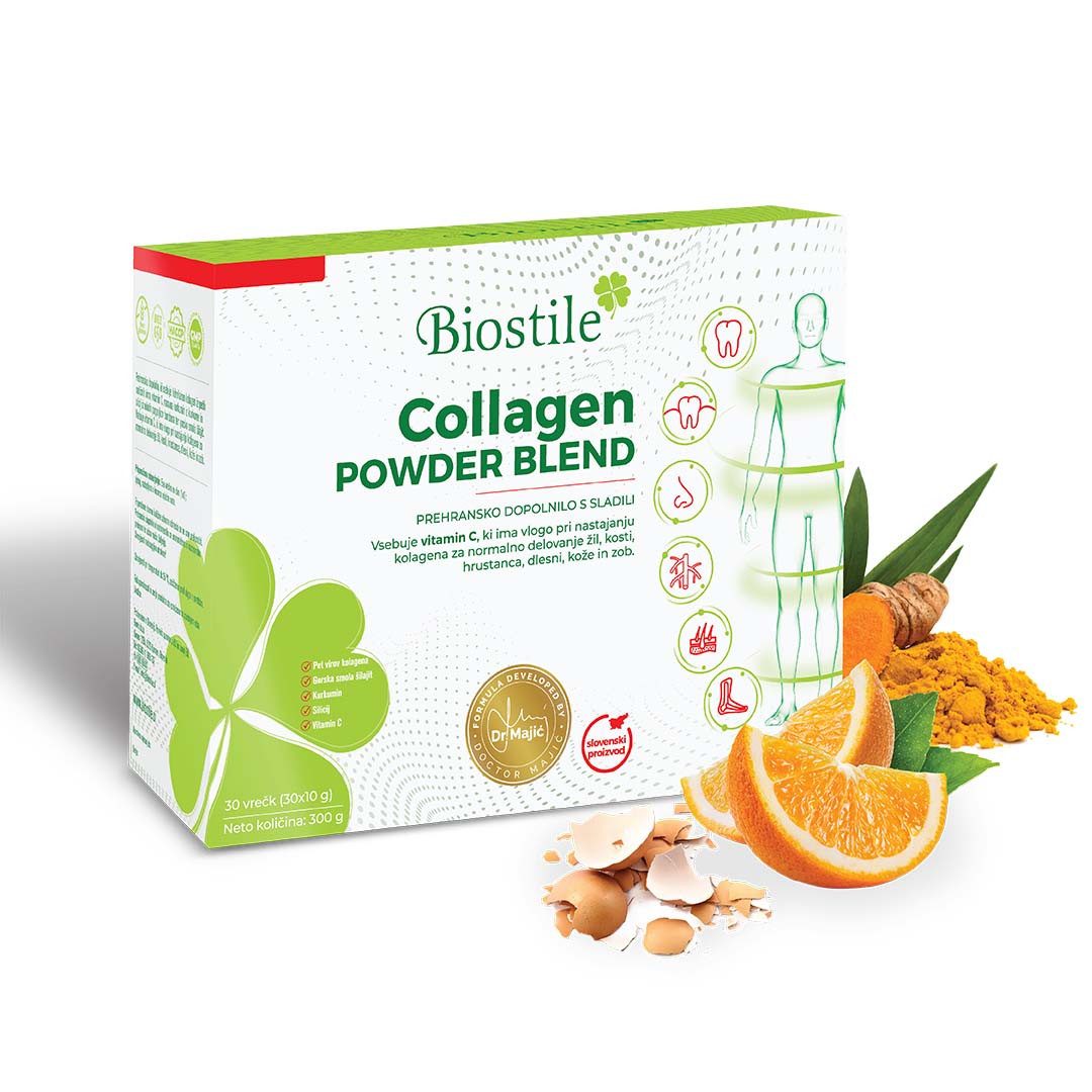 Biostile Premium Kollagen Pulver mit 5 Kollagenquellen für Haut Haare Nägel - Kollagenpulver, 300 g, 5 Kollagenquellen (Kollagen Typ 1,2,3), Vitamin C, Shilajit, 30 Beutel