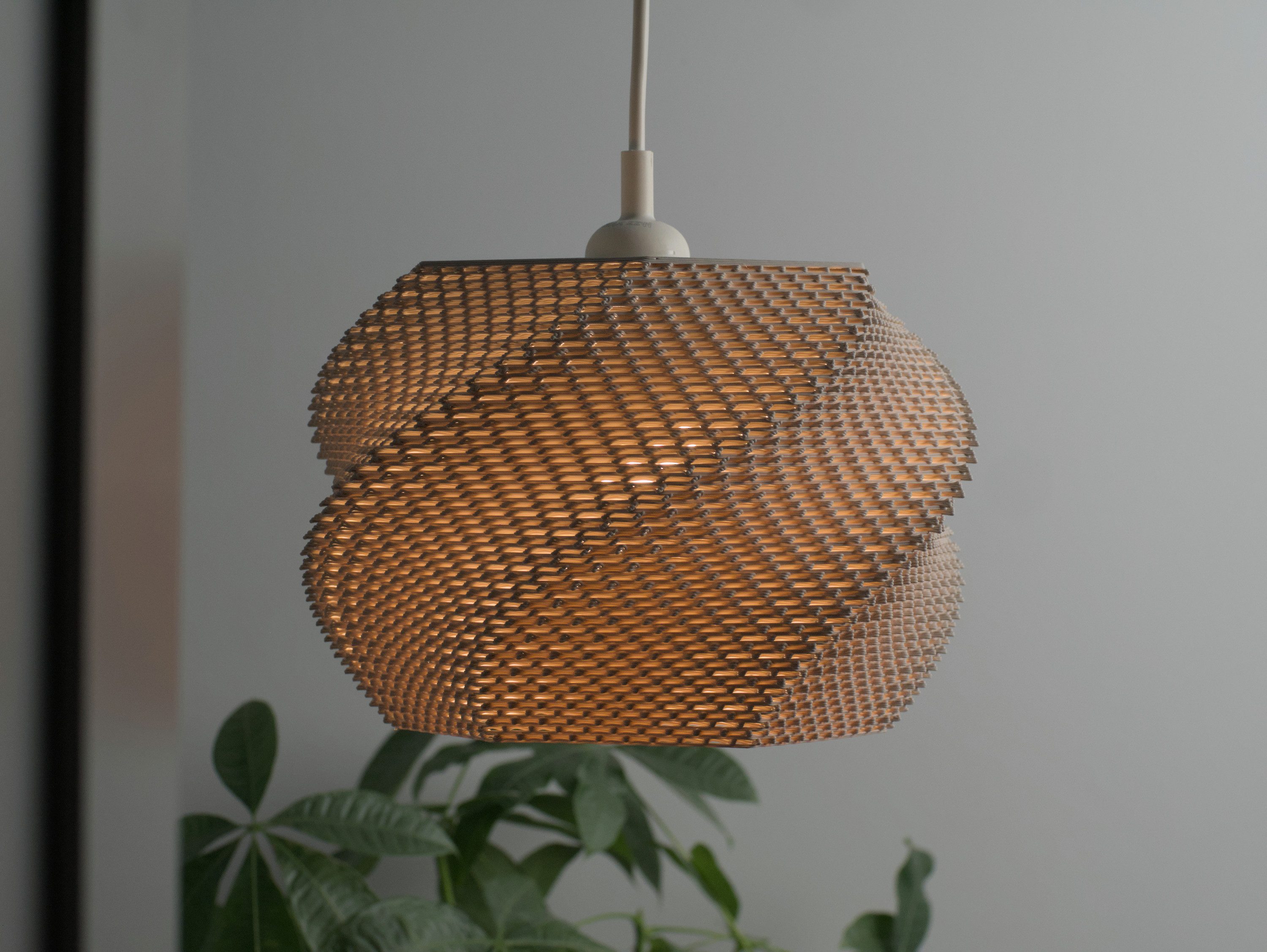 Roomberry Lampenschirm Wavy Lampenschirm für Pendelleuchten E27 Lampenfassung
