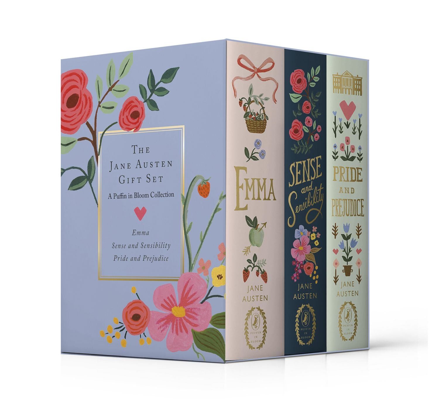 Belletristik The Jane Austen Gift Set: A Puffin in Bloom 3-Book Collection Pride an Jane Austen