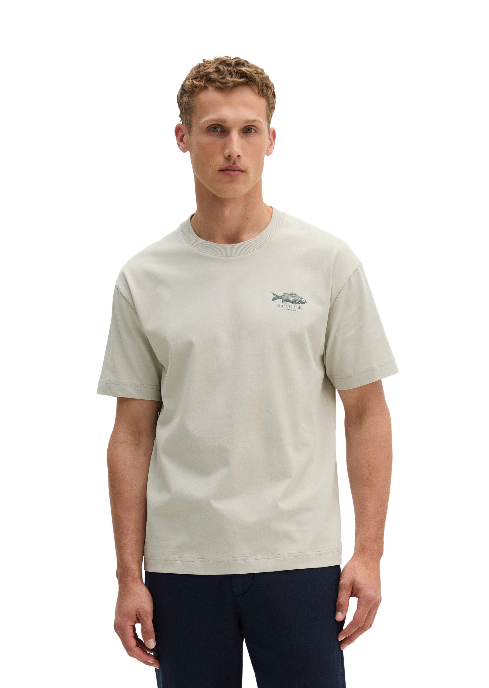 Marc O'Polo T-Shirt mit Fisch-Rückenprint