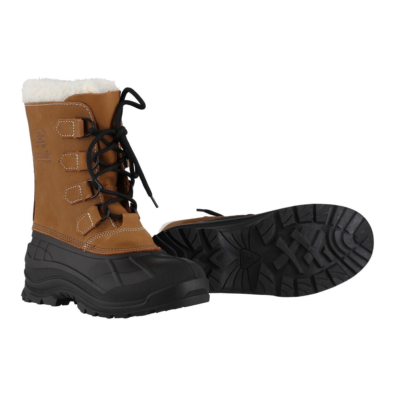 Kamik Alborg (Nubukleder, wasserdicht) hellbraun Damen Winterstiefel günstig online kaufen