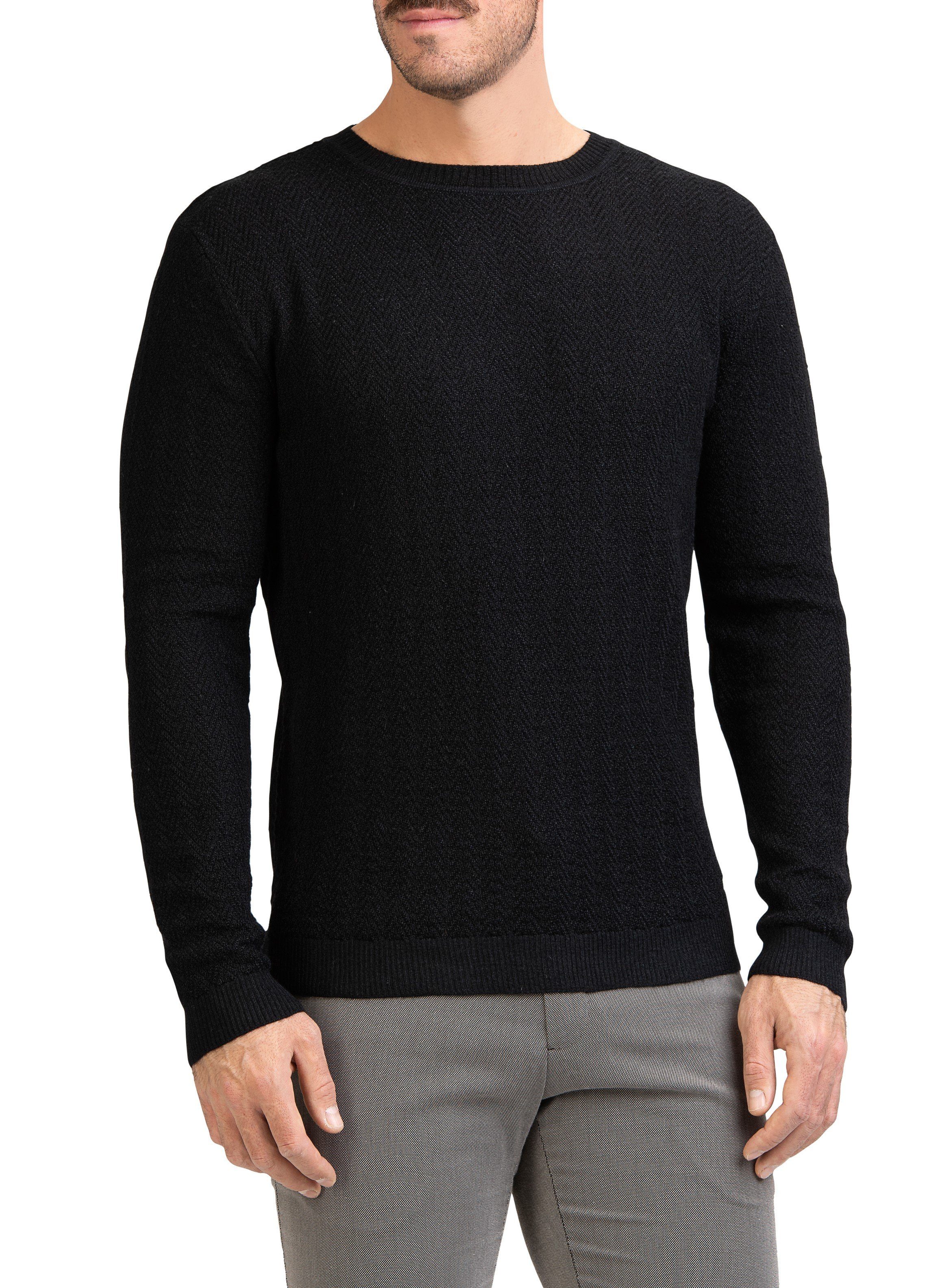 Posh Gear Rundhalspullover Posh Gear Herren Пуловери Maglia aus Alpakawolle… 70% Lamawolle, 30% Seide