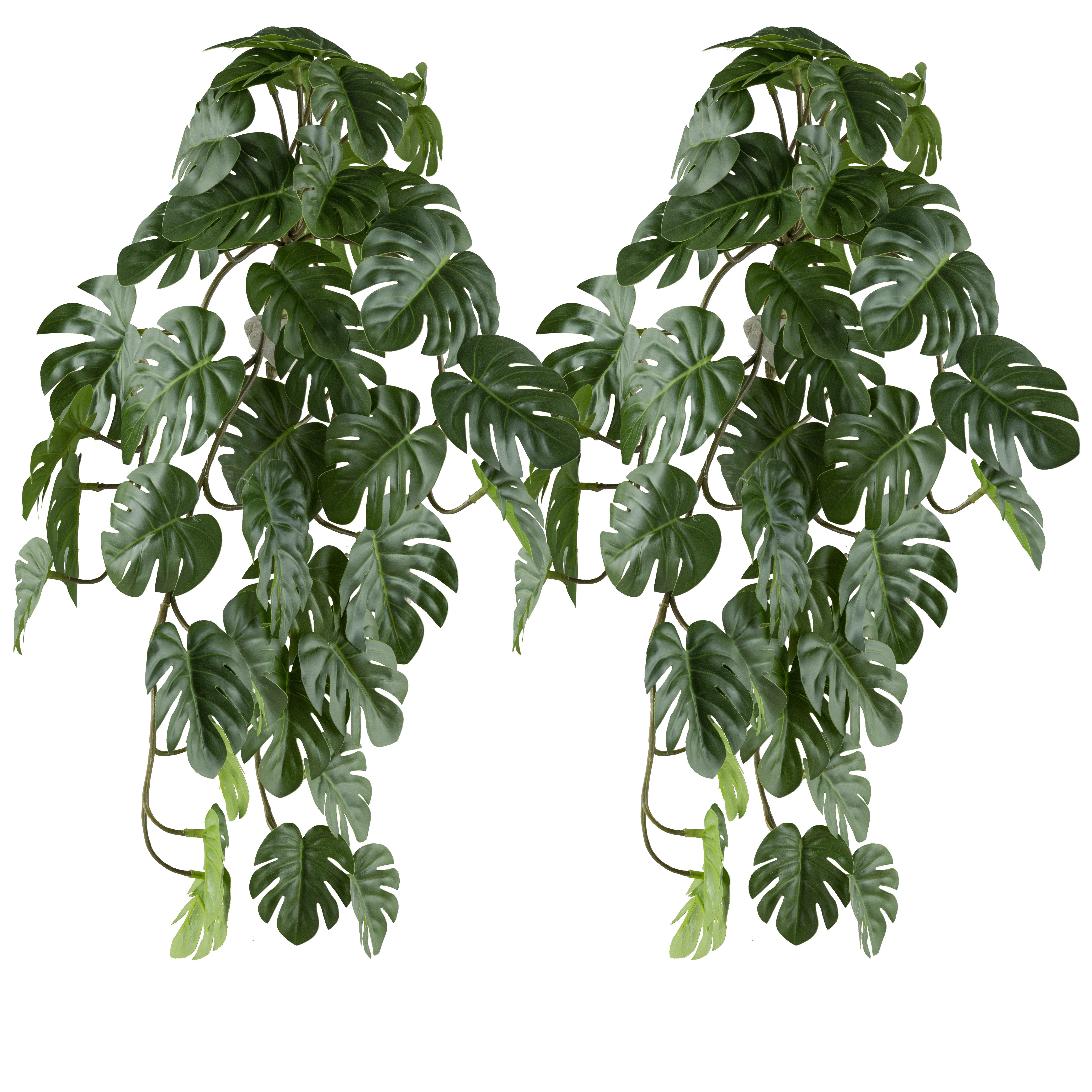 Kunstranke Hängepflanze Splitphilodendron, Creativ green, Höhe 48 cm, mit n günstig online kaufen