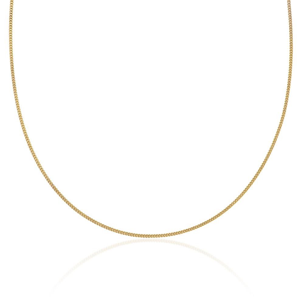Unique Goldkette Zierliche Panzerkette 1mm breite aus 333er Gelbgold
