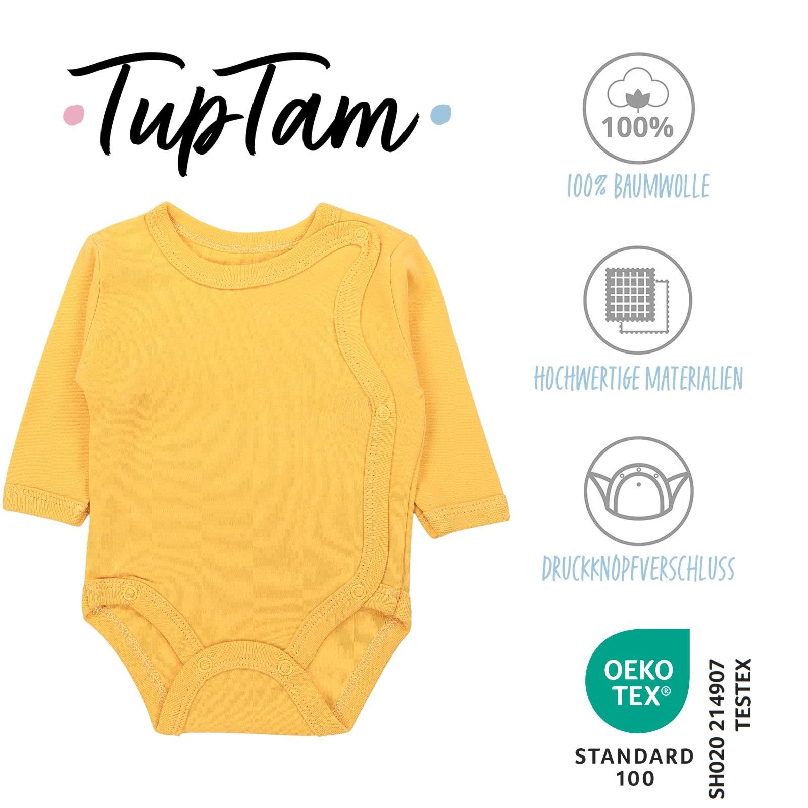 TupTam Wickelbody TupTam Baby Unisex Langarm Wickelbody Print / Uni 5er Pack