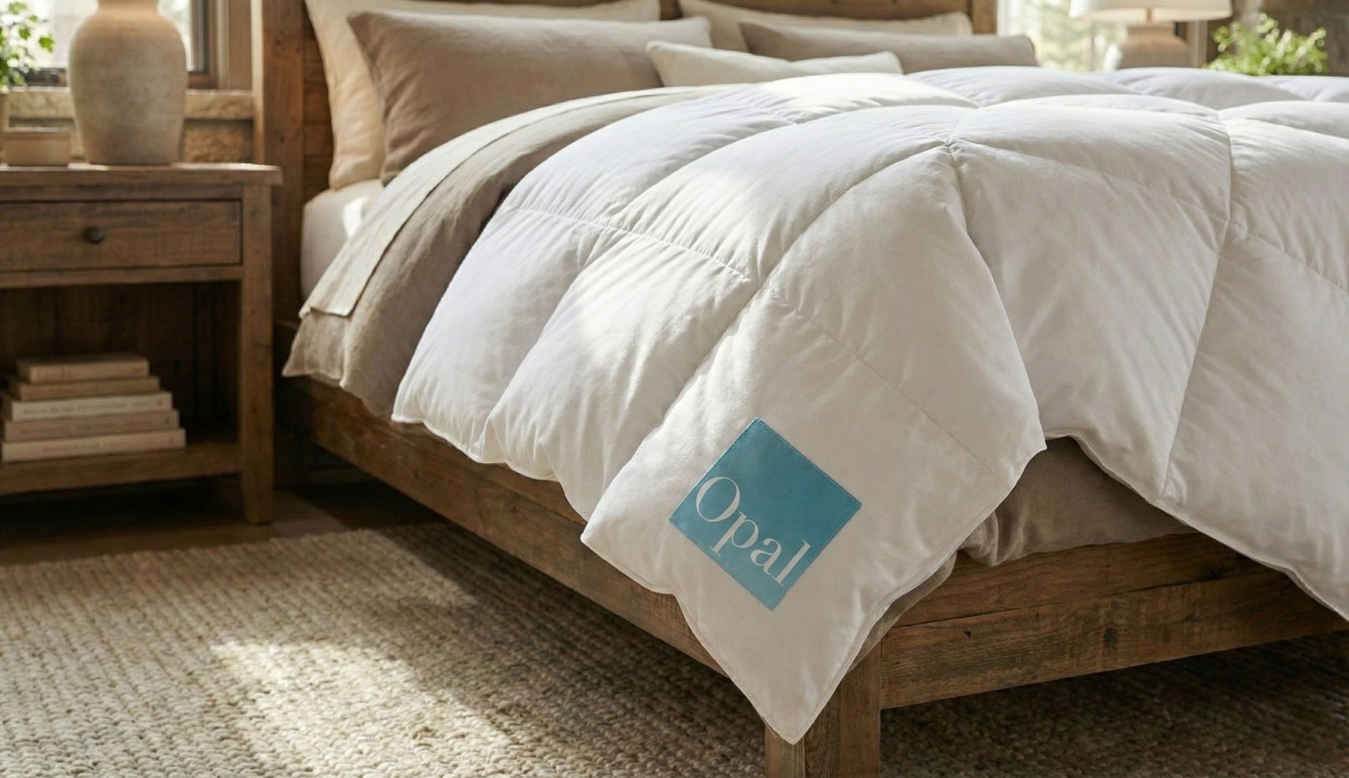 HANSKRUCHEN Daunenbettdecke OPAL, Füllung: 90% Daunen, 10% Federn, Bezug: 100% Baumwolle, allergikerfreundlich