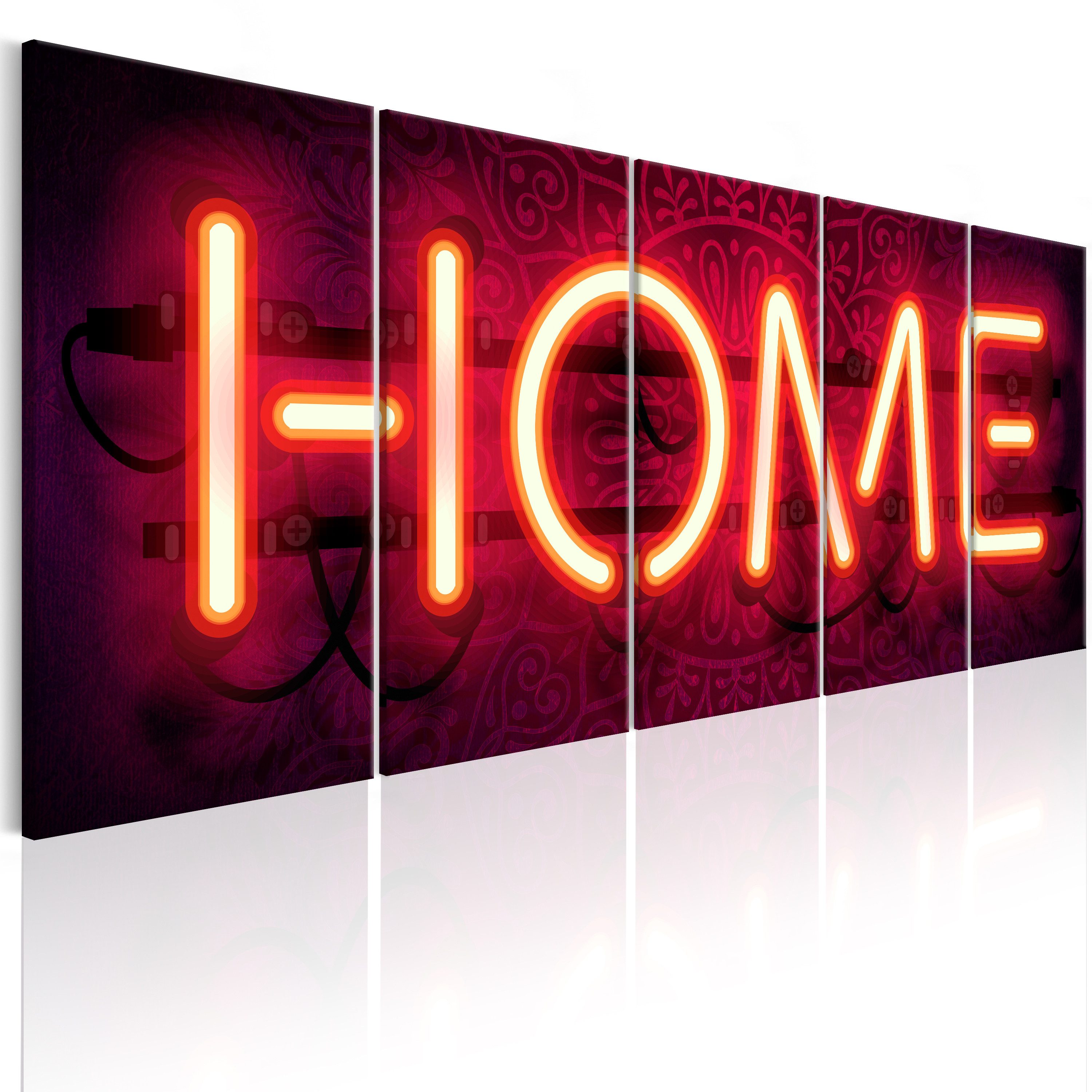 Artgeist Wandbild Home Neon