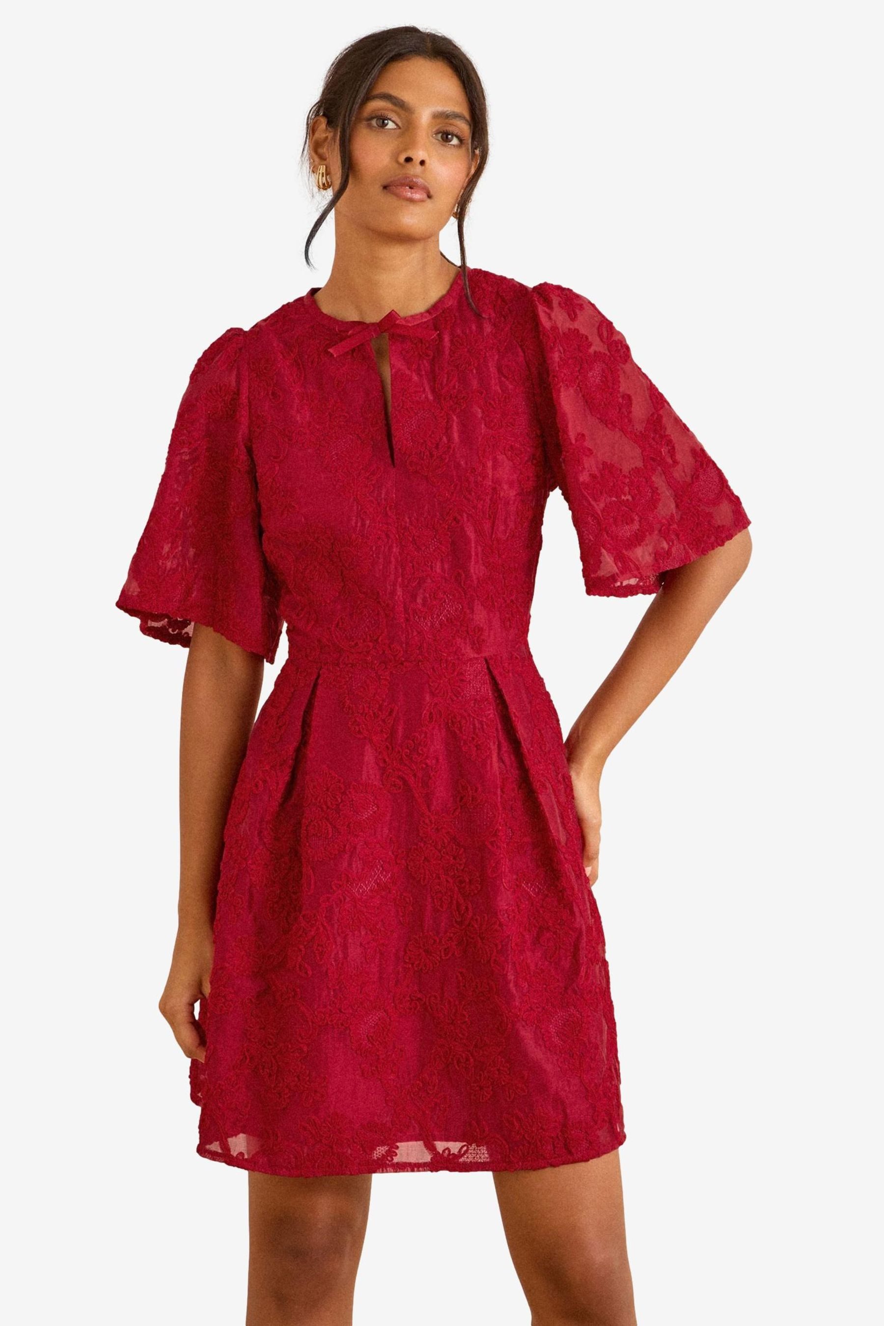 Love & Roses Minikleid Love & Roses Floraler Jacquard-Minirock, Regular (1-tlg)