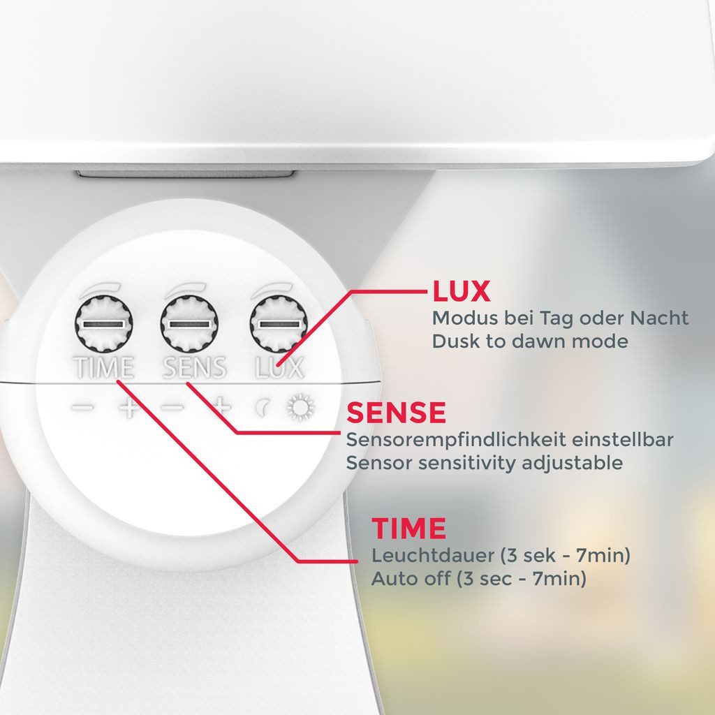 B.K.Licht Flutlichtstrahler Wandleuchte 20W 2.300lm 4.000K - BKL1290, LED fest integriert, Neutralweiß, Bewegungsmelder Außenleuchte Weiß IP44