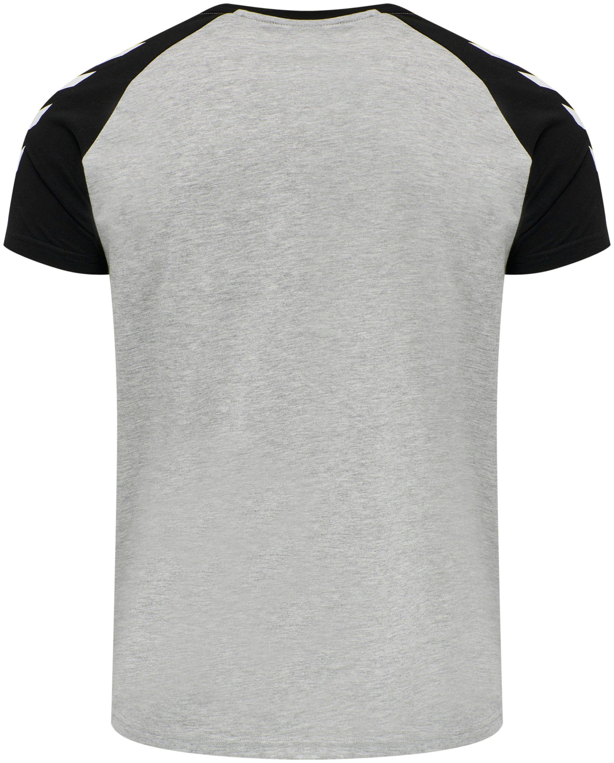 hummel T-Shirt grau-schwarz