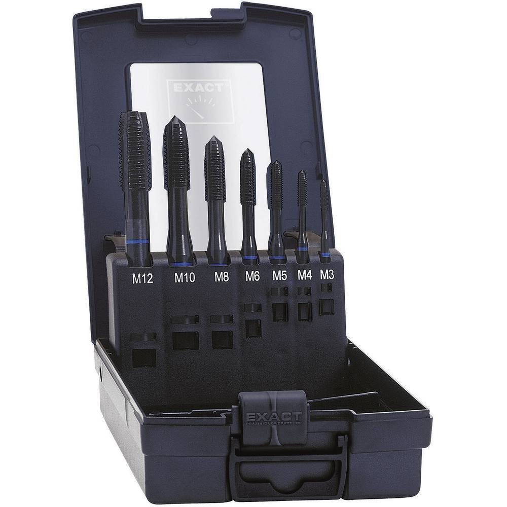 Exact Gewindebohrer 7tlg. HSS-E Maschinen-Gewindebohrer-Satz B 42305