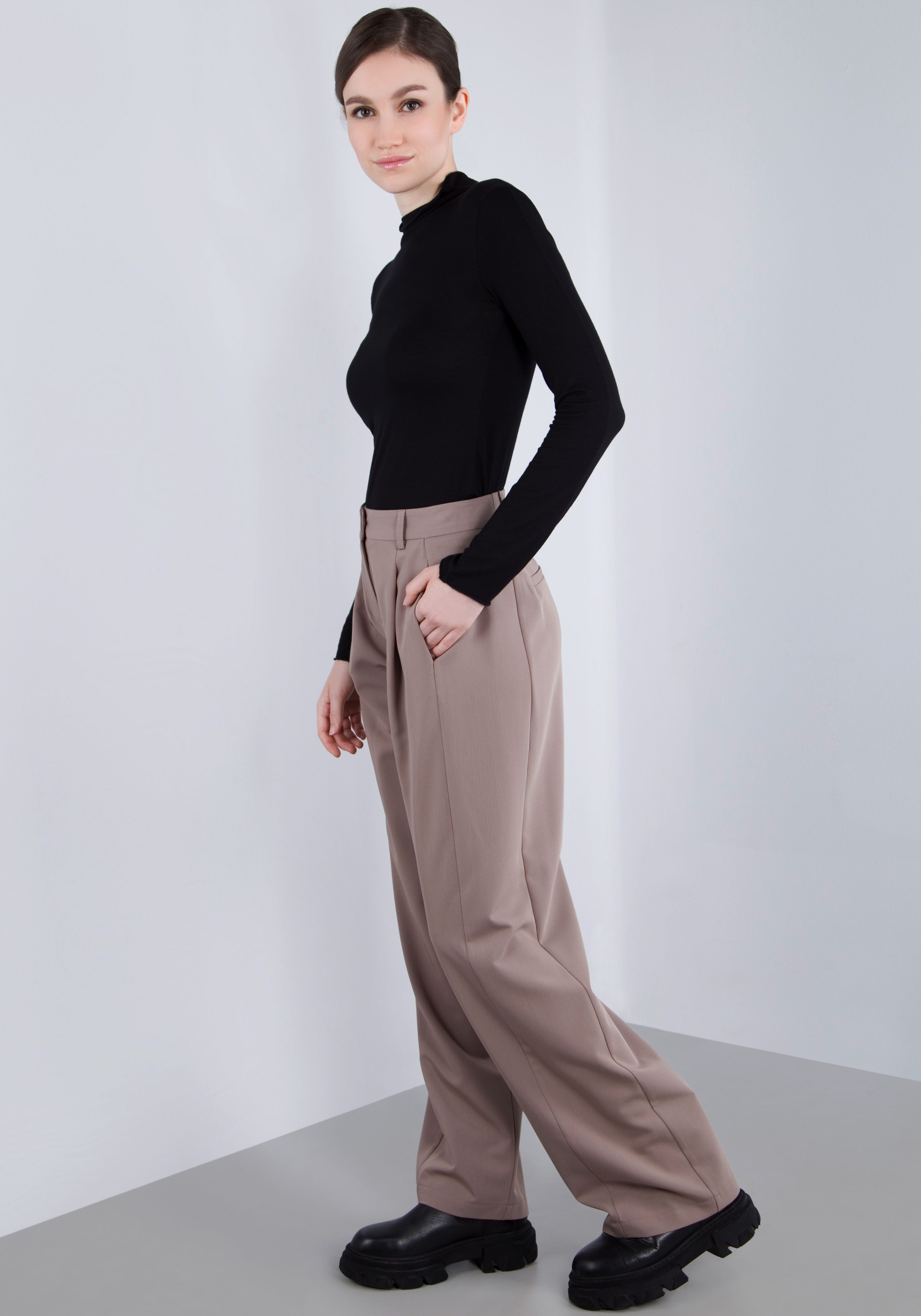 IMPERIAL Bundfaltenhose mit weitem Bein