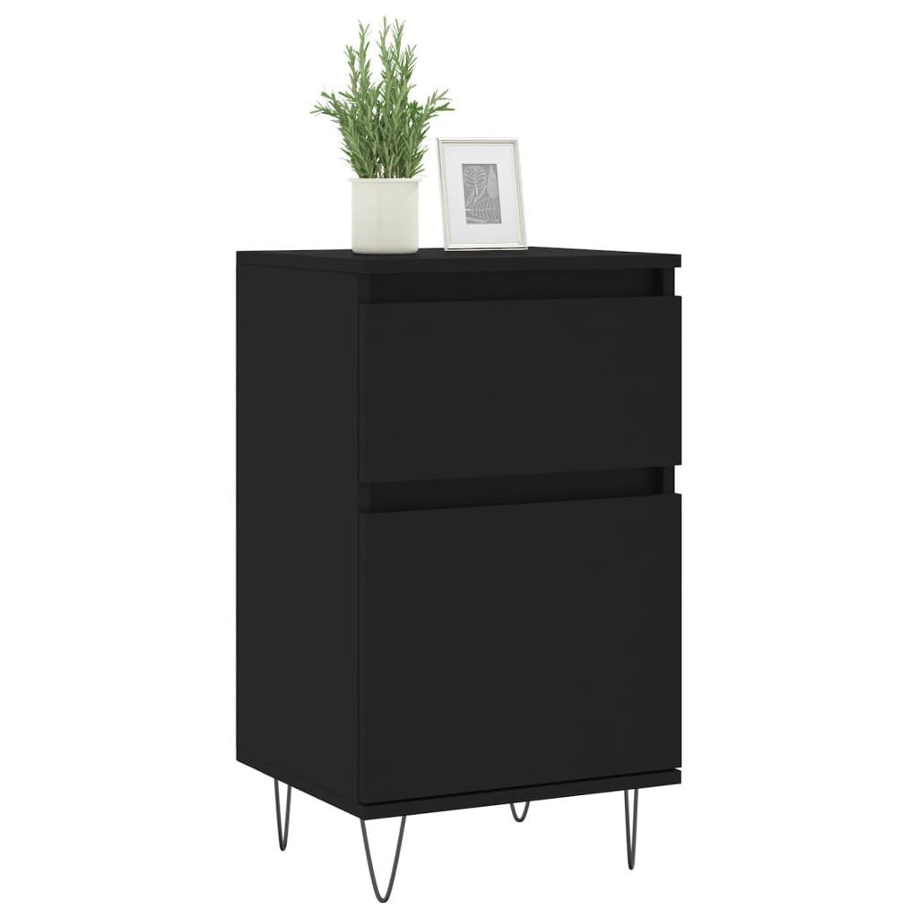 vidaXL Sideboard Sideboards 2 Stk. Schwarz günstig online kaufen