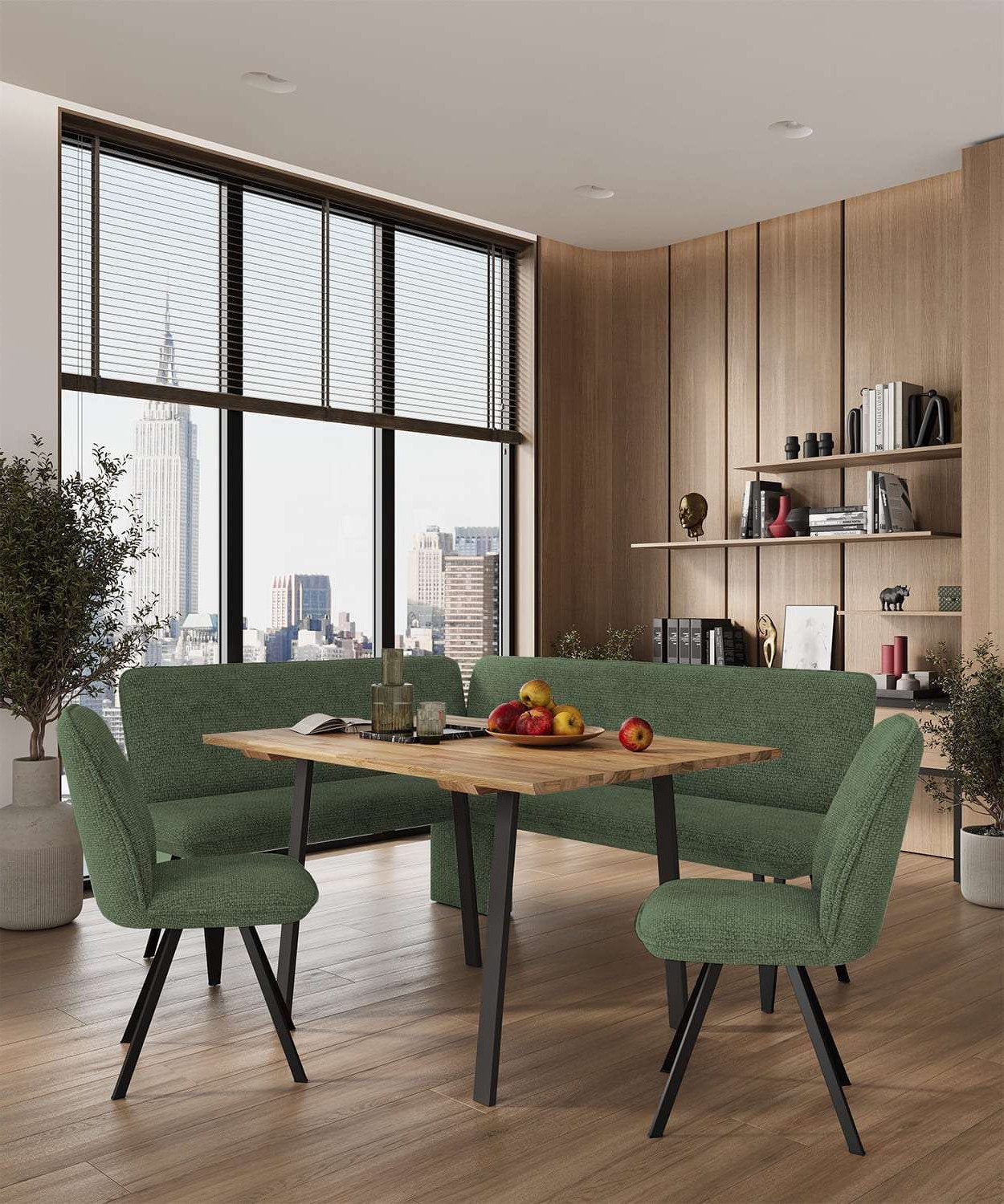 Home affaire Eckbank "Mily Küchenbank, Polsterbank, Esszimmerbank, 205x164 günstig online kaufen