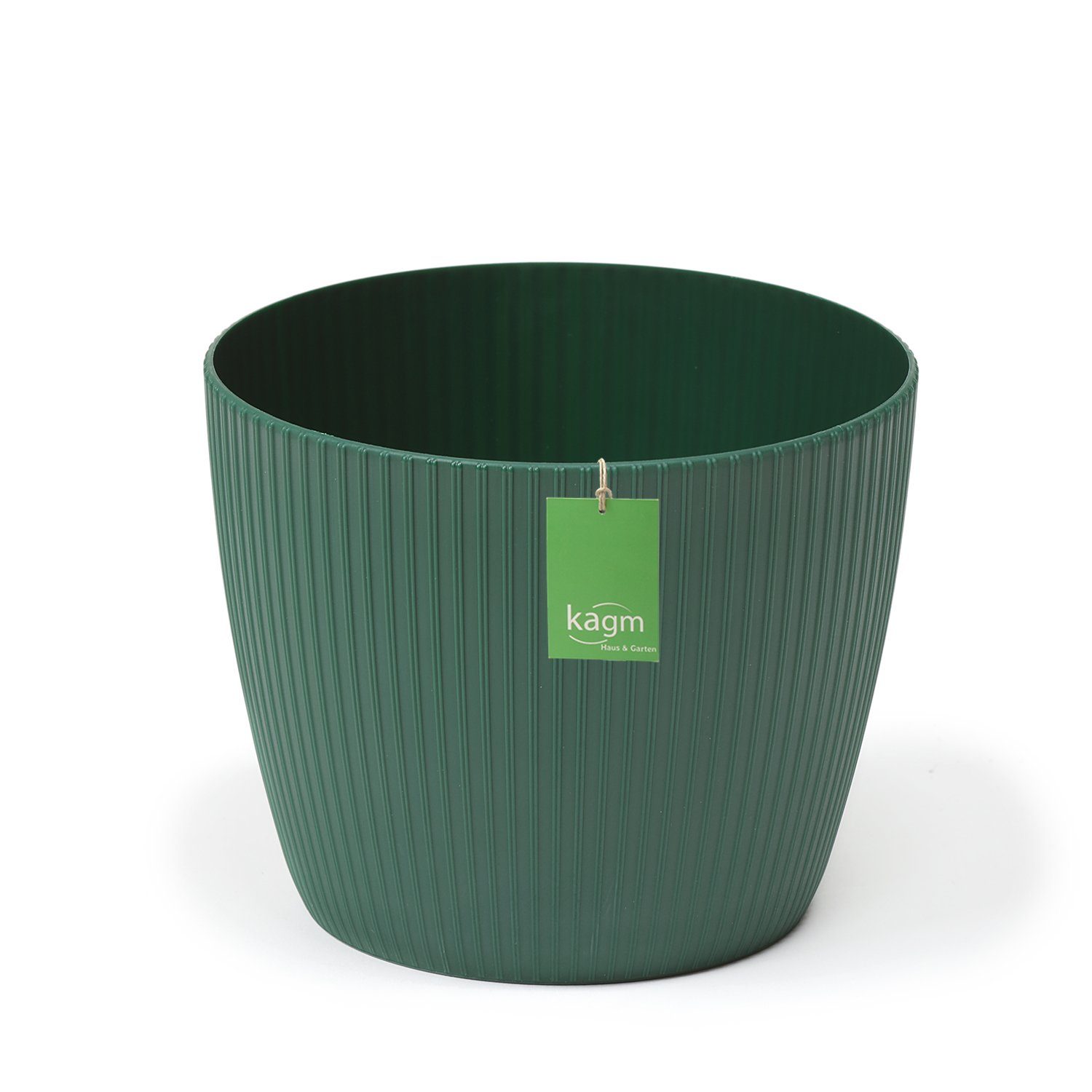 KAGM Blumentopf Übertopf Pflanztopf Rillenoptik Kunststoff UV-beständig günstig online kaufen