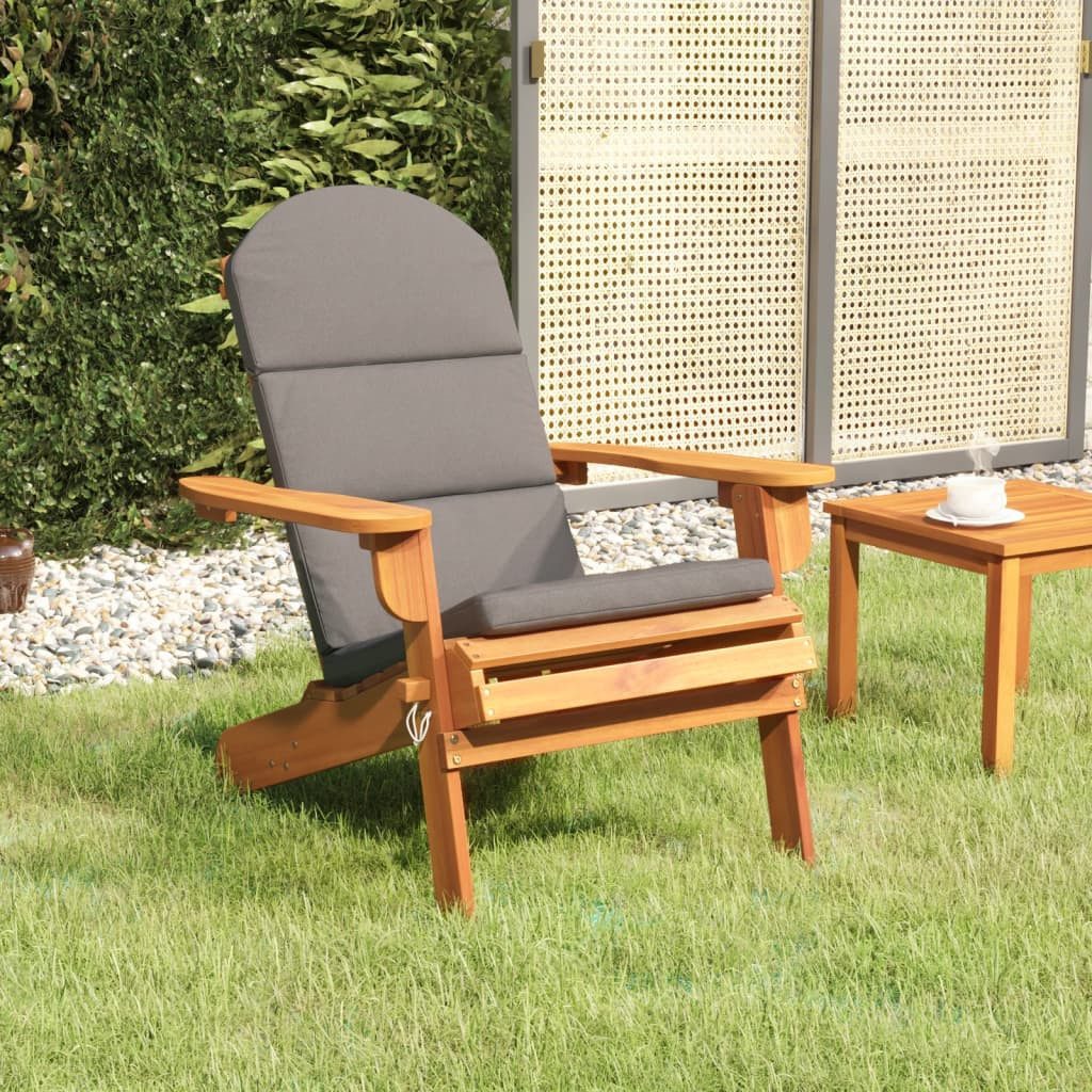 vidaXL Gartenstuhl, Adirondack-Gartenstuhl mit Kissen Massivholz günstig online kaufen