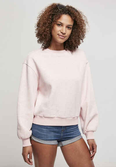 URBAN CLASSICS Sweater »Urban Classics Damen Ladies Oversized Color Melange Crewneck«