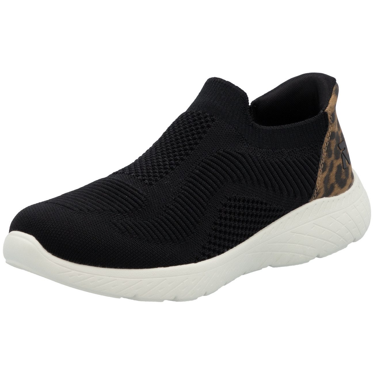 Rieker schwarz braun Schnürschuh