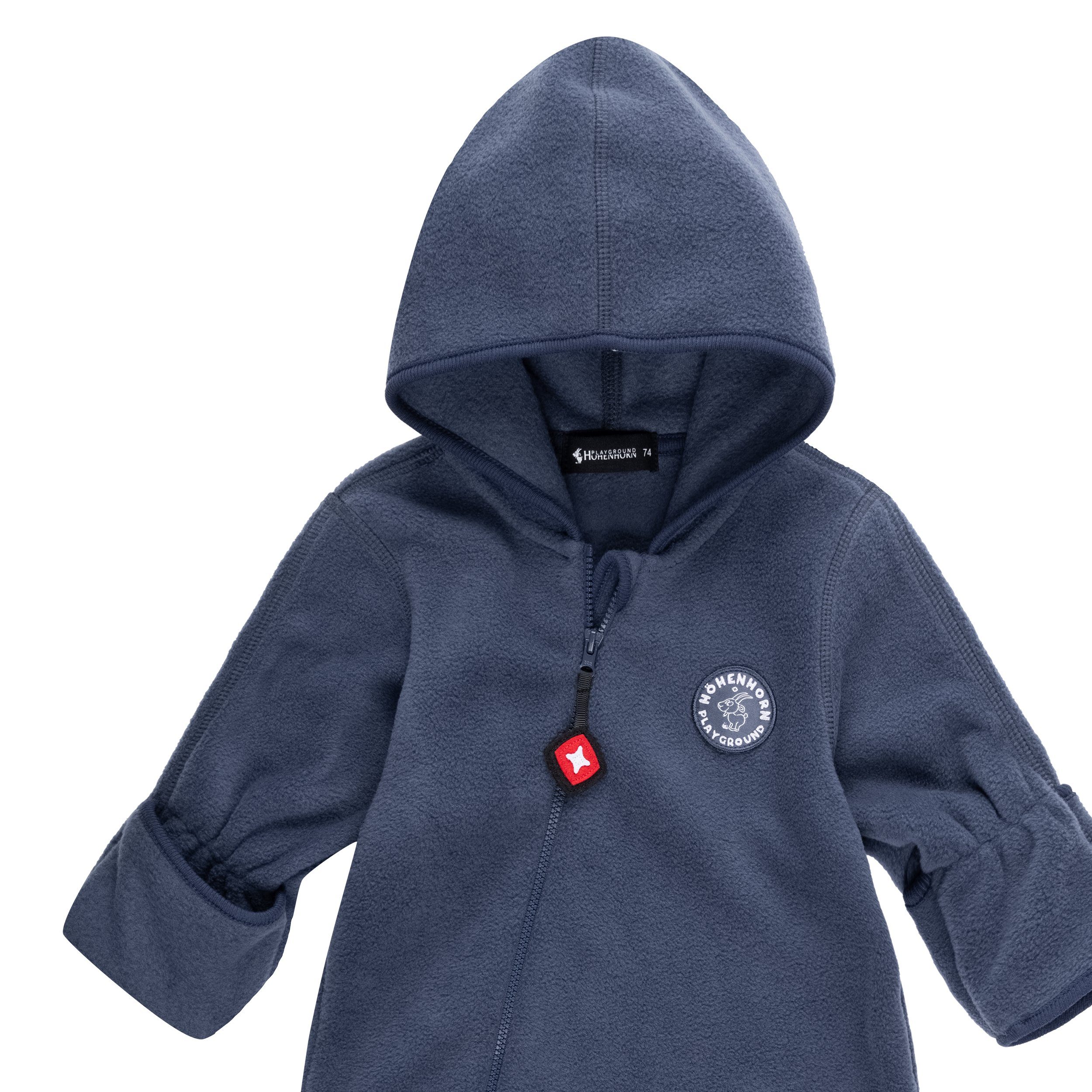 Höhenhorn Strampler Ibex Baby Fleece Overall Winter Herbst Strampler Kleinkind mit Kapuze