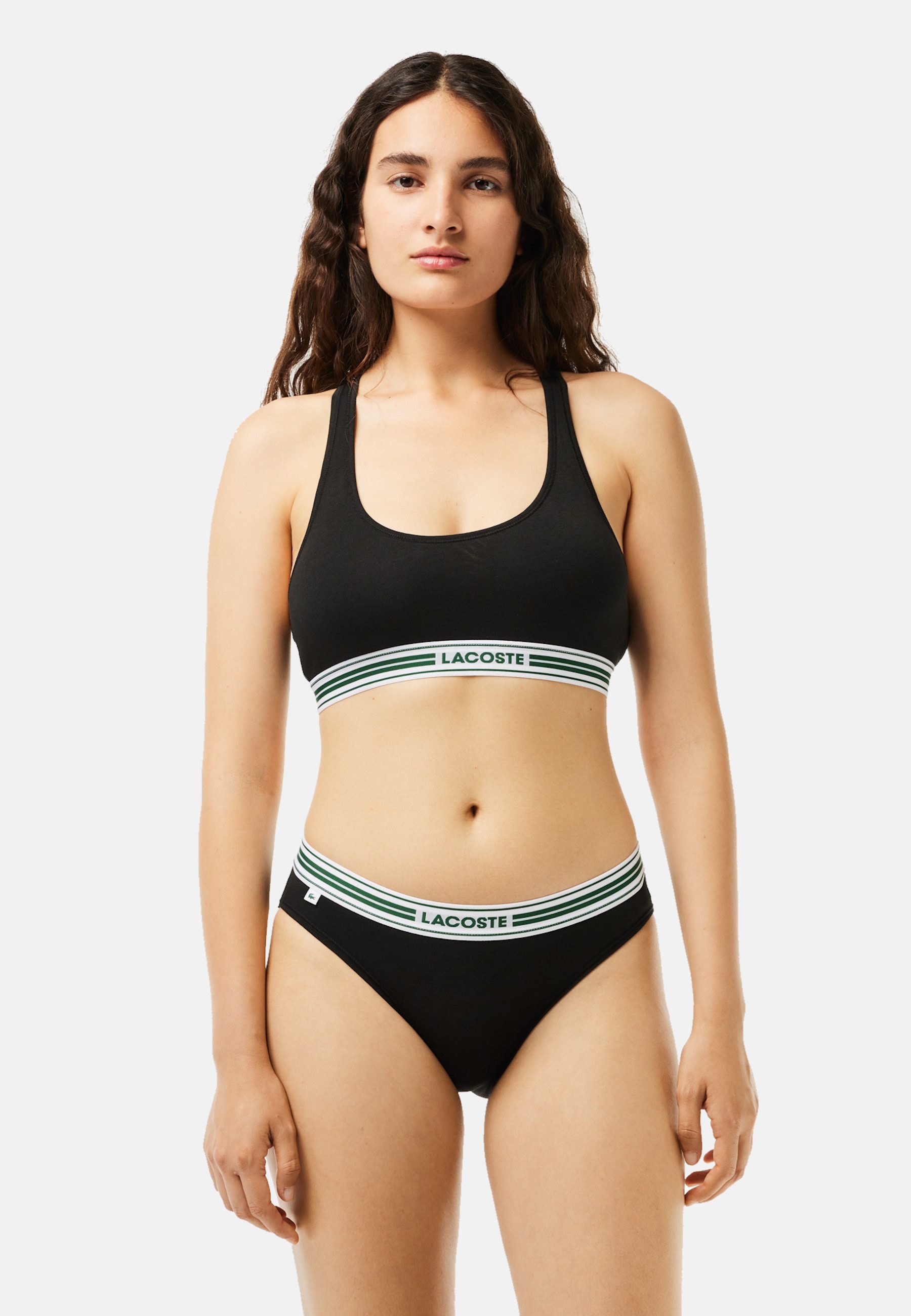 Lacoste Bustier Bustier Damenbustier Ringerrücken und Logobund (Packung, 1-tlg., Einzelpackung)