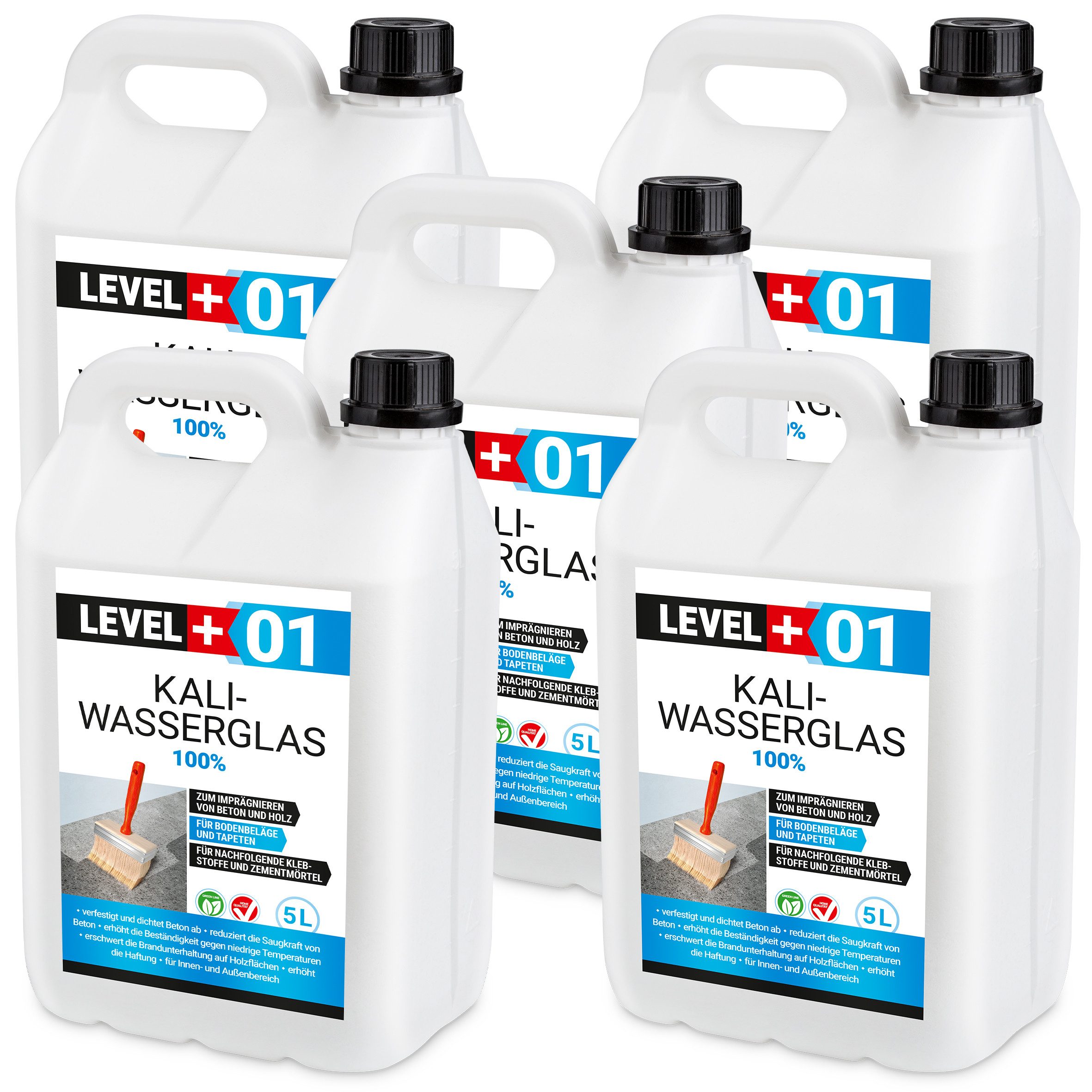 Level+ Isoliergrundierung Kaliwasserglas Unverdünnt Grundierung Konservierung L+01 - 25L