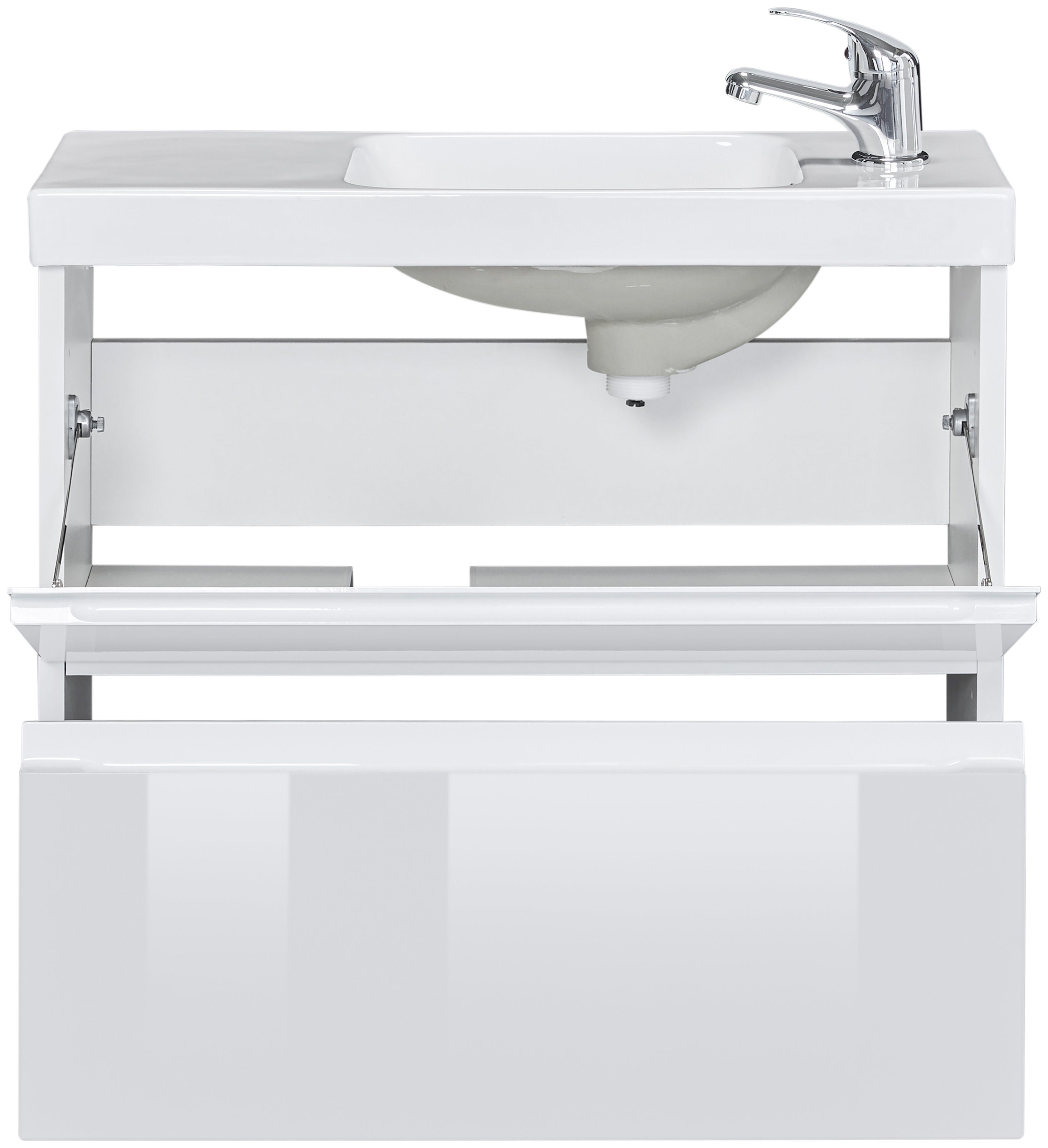 welltime Waschtisch Barcelona, Badmöbel mit reduzierter Tiefe, Breite 60 cm günstig online kaufen