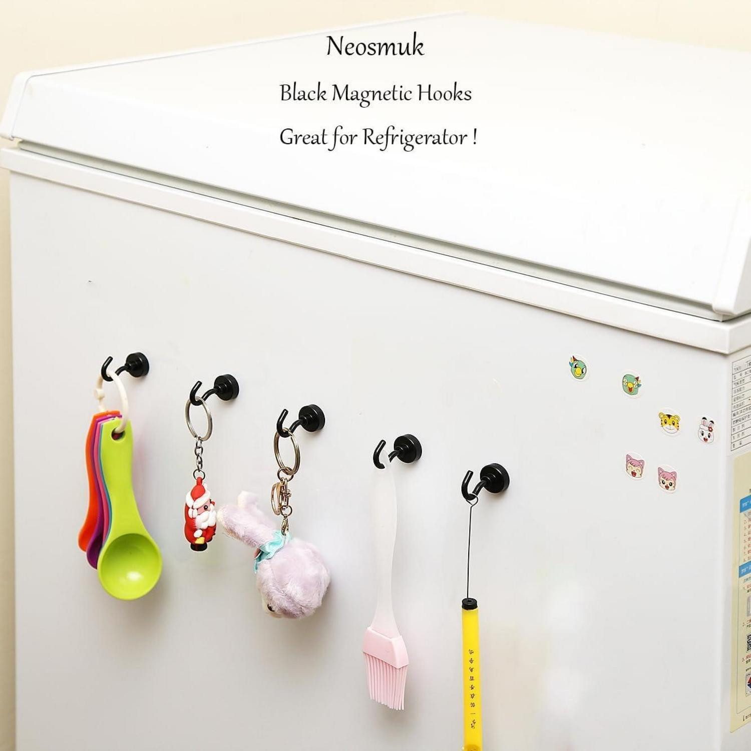 LuxusKollektion Magnethalter Magnethaken schwarz Neodym Magnet Grill Küche 20 10kg Magnethaken