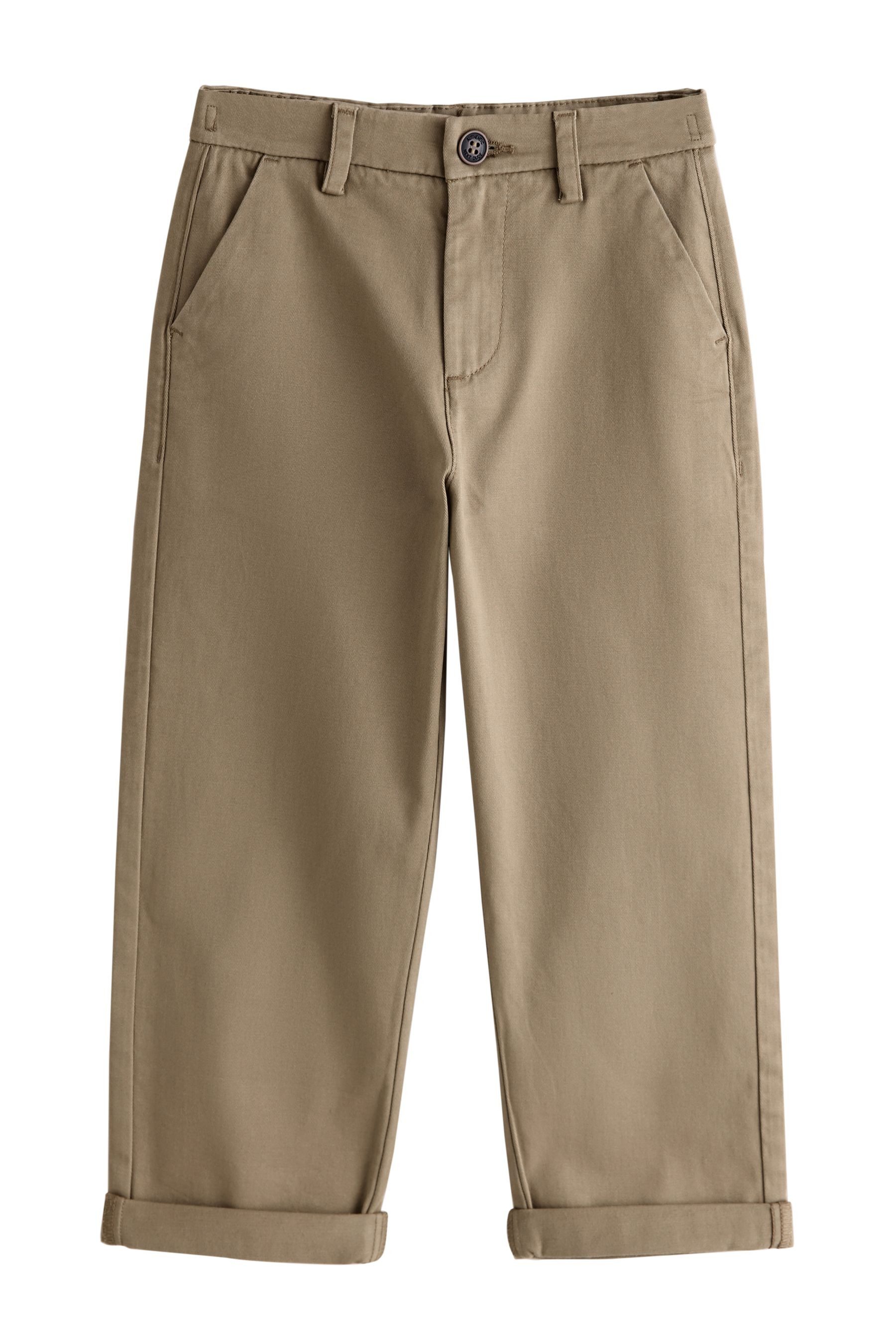 Chinohose Chinohose mit Stretch - Breite Passform