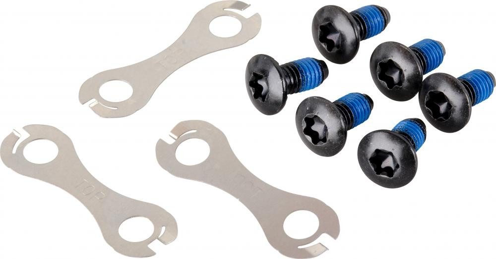 Shimano Scheibenbremse SHIMANO Befestigungsschrauben Bremsscheibe BR-M395 HR - inkl. Unterleg