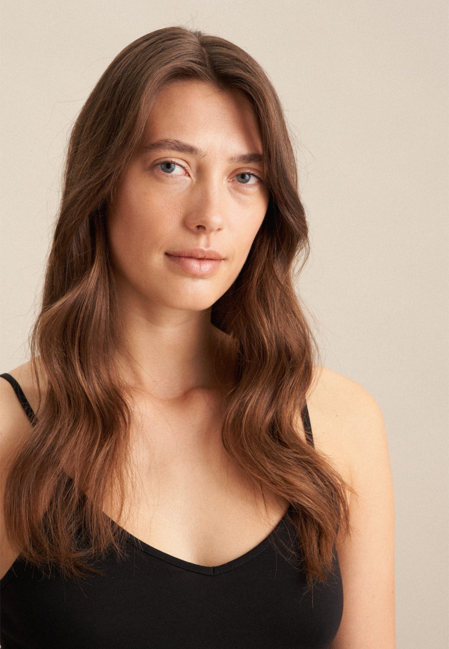seidensticker Trägertop Ohne Arm V-Neck Uni – Bild 3 von 5