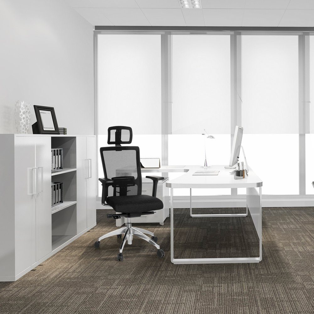 St), ASTRA Bürostuhl Schreibtischstuhl Drehstuhl (1 Schwarz hjh OFFICE ergonomisch Profi Stoff/Netzstoff LUX