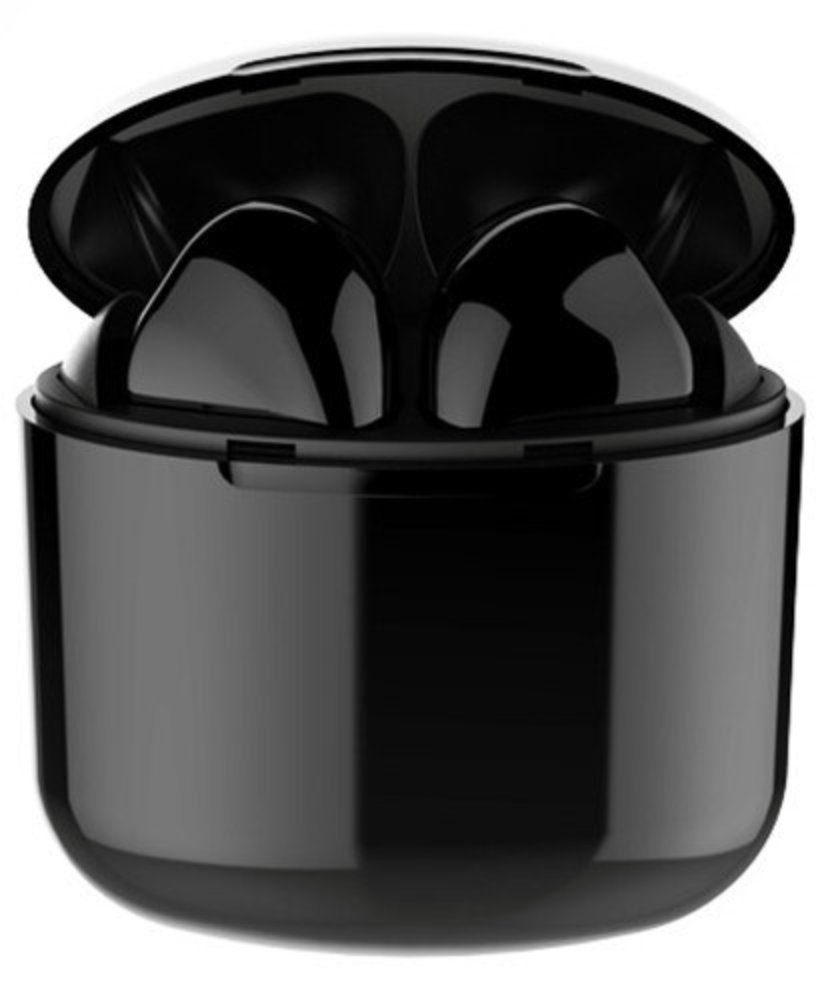 M2-Tec I9x Schwarz Bluetooth-Kopfhörer (Musik Spritzwassergeschützt) Bluetooth, hören, telefonieren, inkl. Ladebox