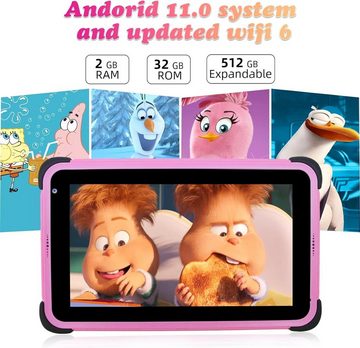 weelikeit Tablet (7,1", Android 11, Lerntablett stift kindgerechte vorinstalliert kindersicherung gucken)