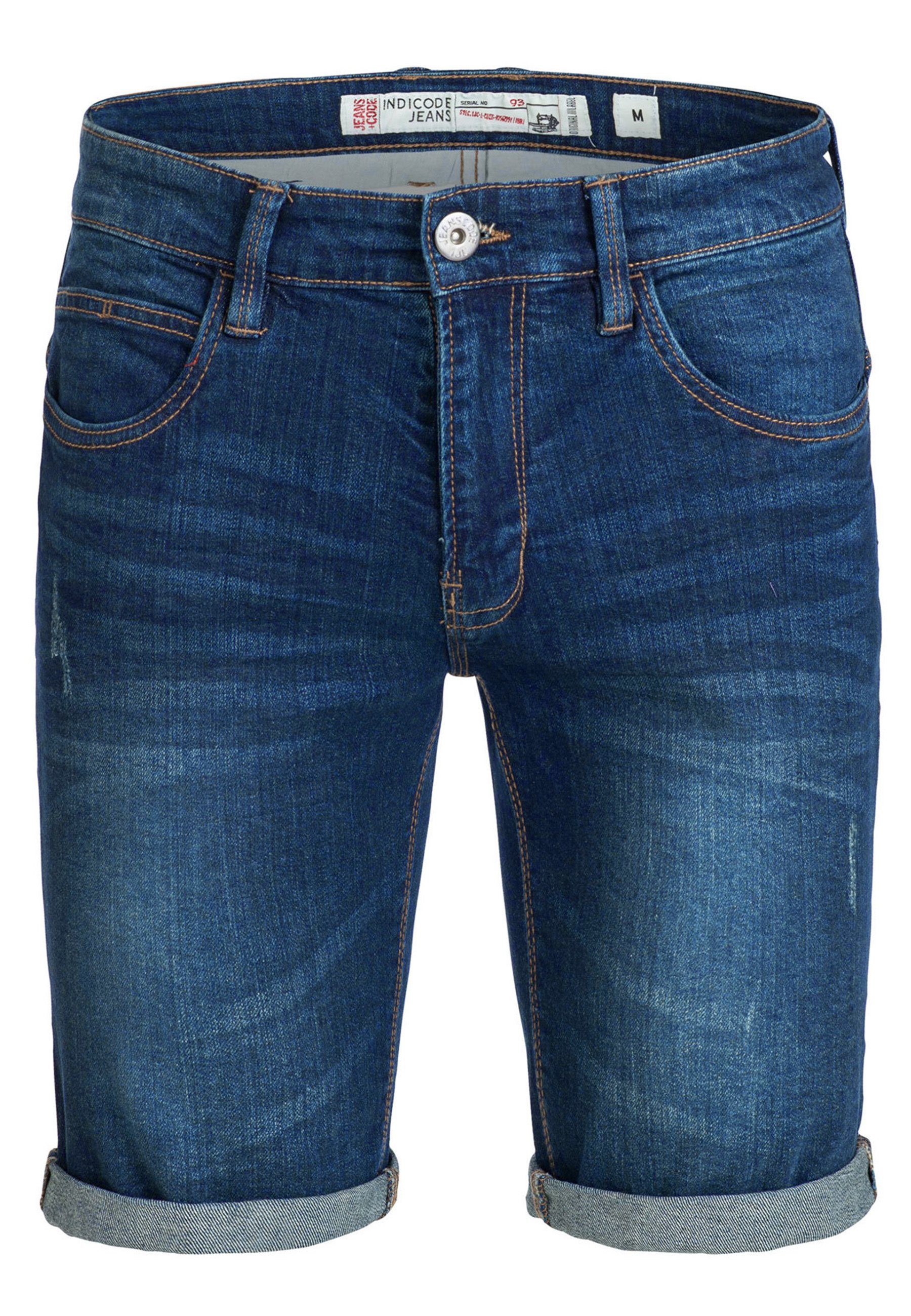 Indicode Jeansshorts Caden mit 5 Taschen, günstig online kaufen