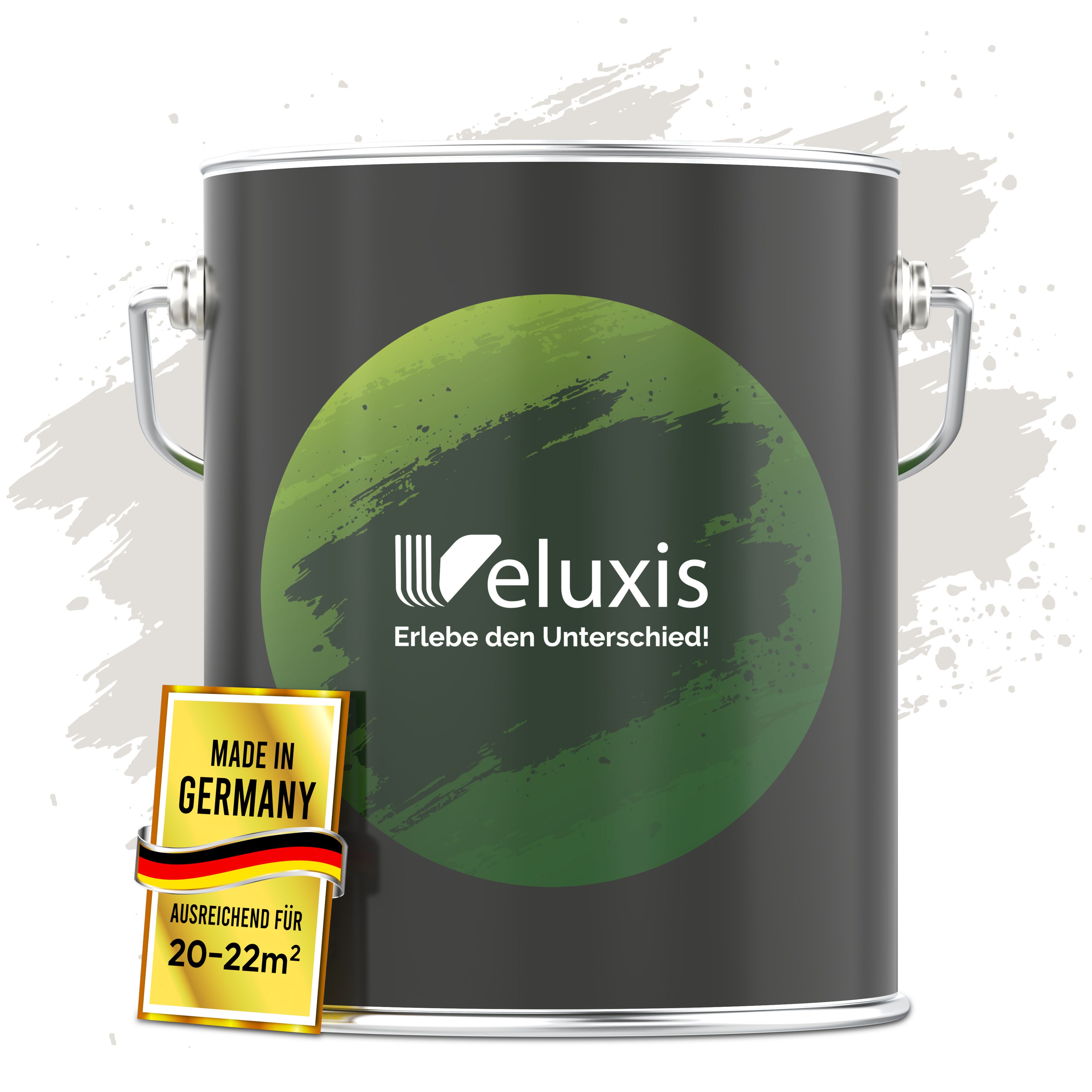 Veluxis Wandfarbe Veluxis® Edle Wandfarbe, für den Innenraum - Deckkraft-Klasse 1, Streifenfrei & tropfarm