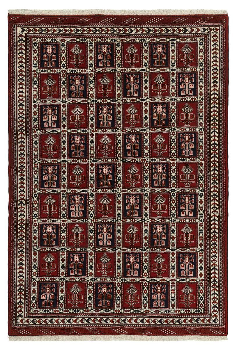 Orientteppich Turkaman 161x239 Handgeknüpfter Orientteppich / Perserteppich, Nain Trading, rechteckig, Höhe: 6 mm