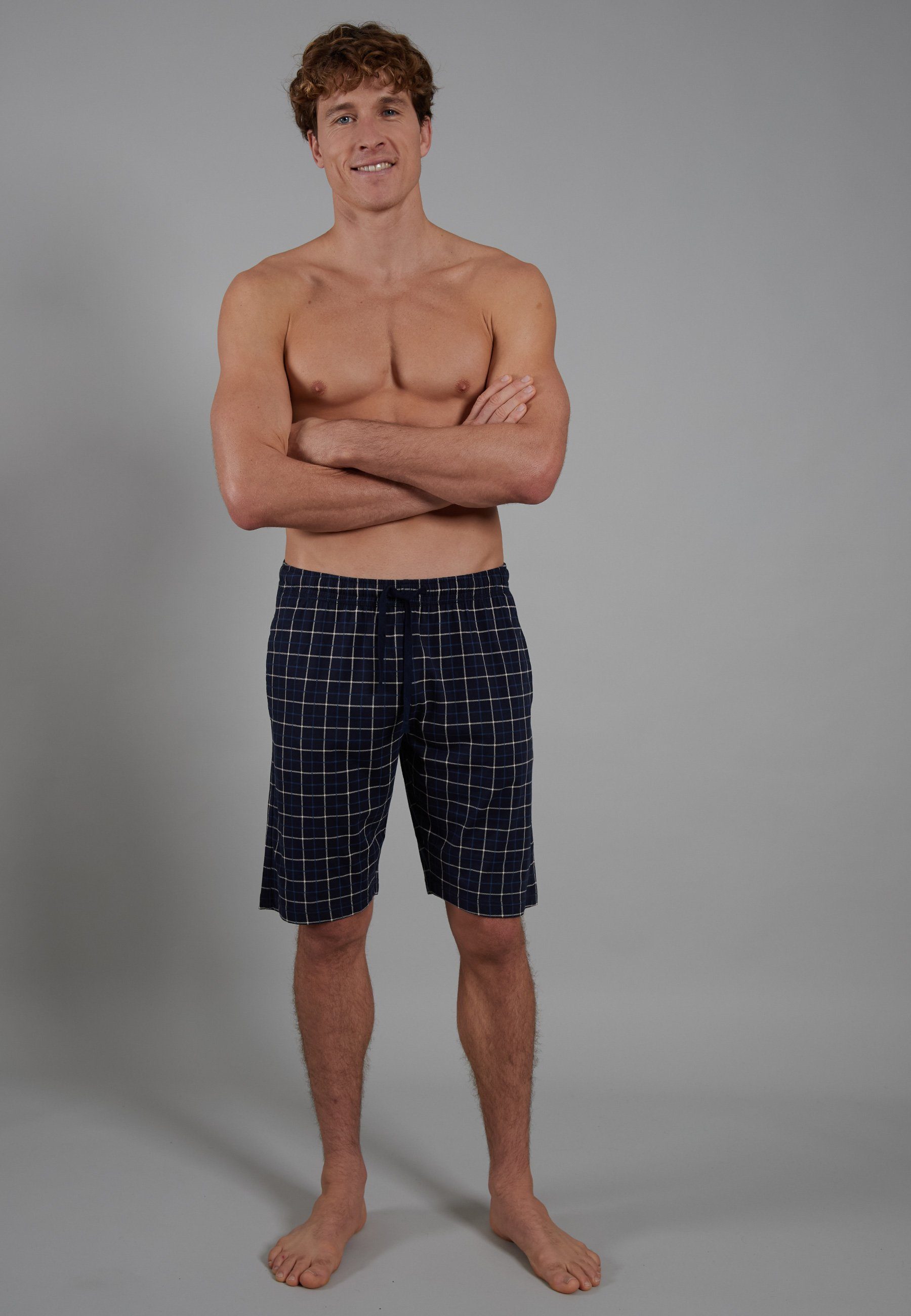 CECEBA Schlafhose CECEBA Herren Bermuda blau günstig online kaufen