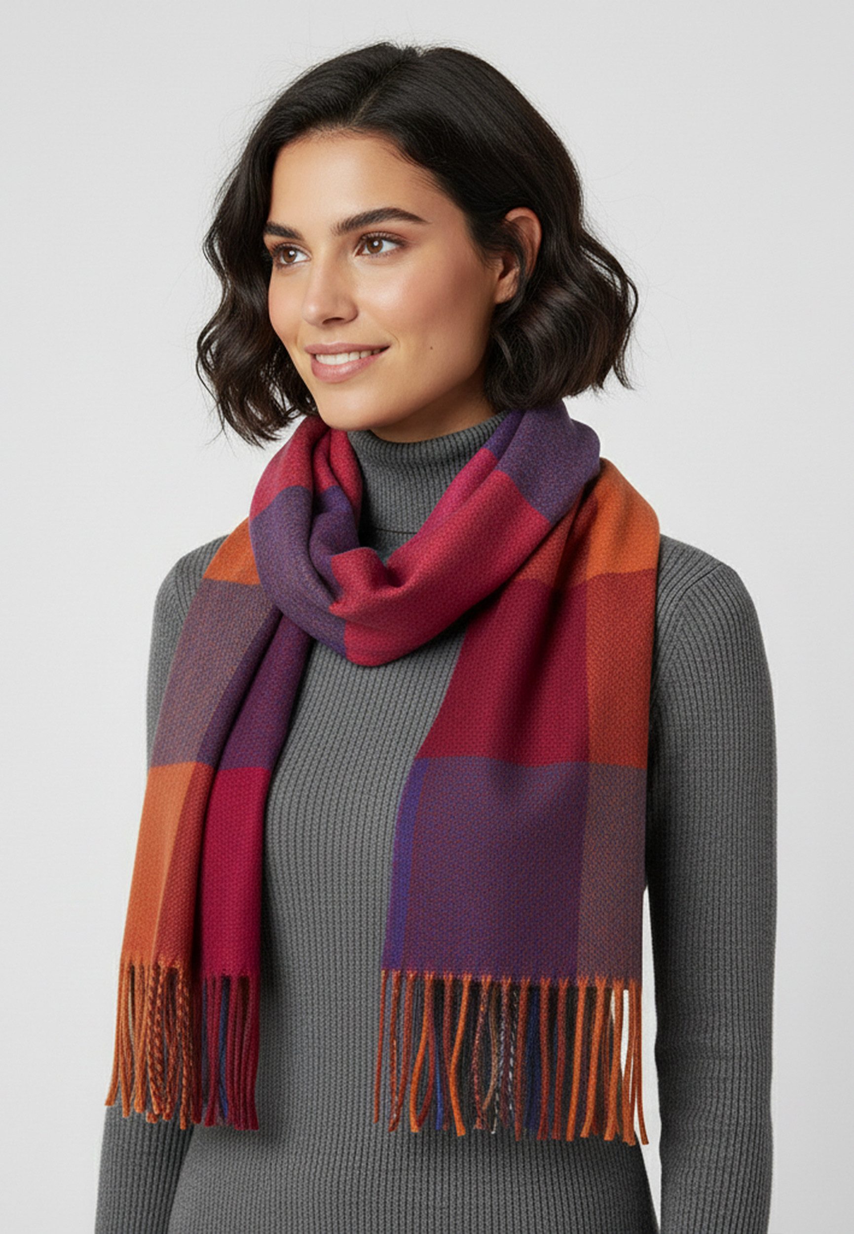Faera Modeschal Eleganter Schal mit Muster günstig online kaufen