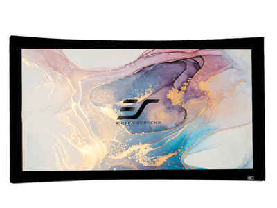 ELITE SCREENS LUNETTE CURVED - GEBOGENE RAHMENLEINWAND Rahmenleinwand (21:9 / CineWhite / 388 x 165-CineWhite)