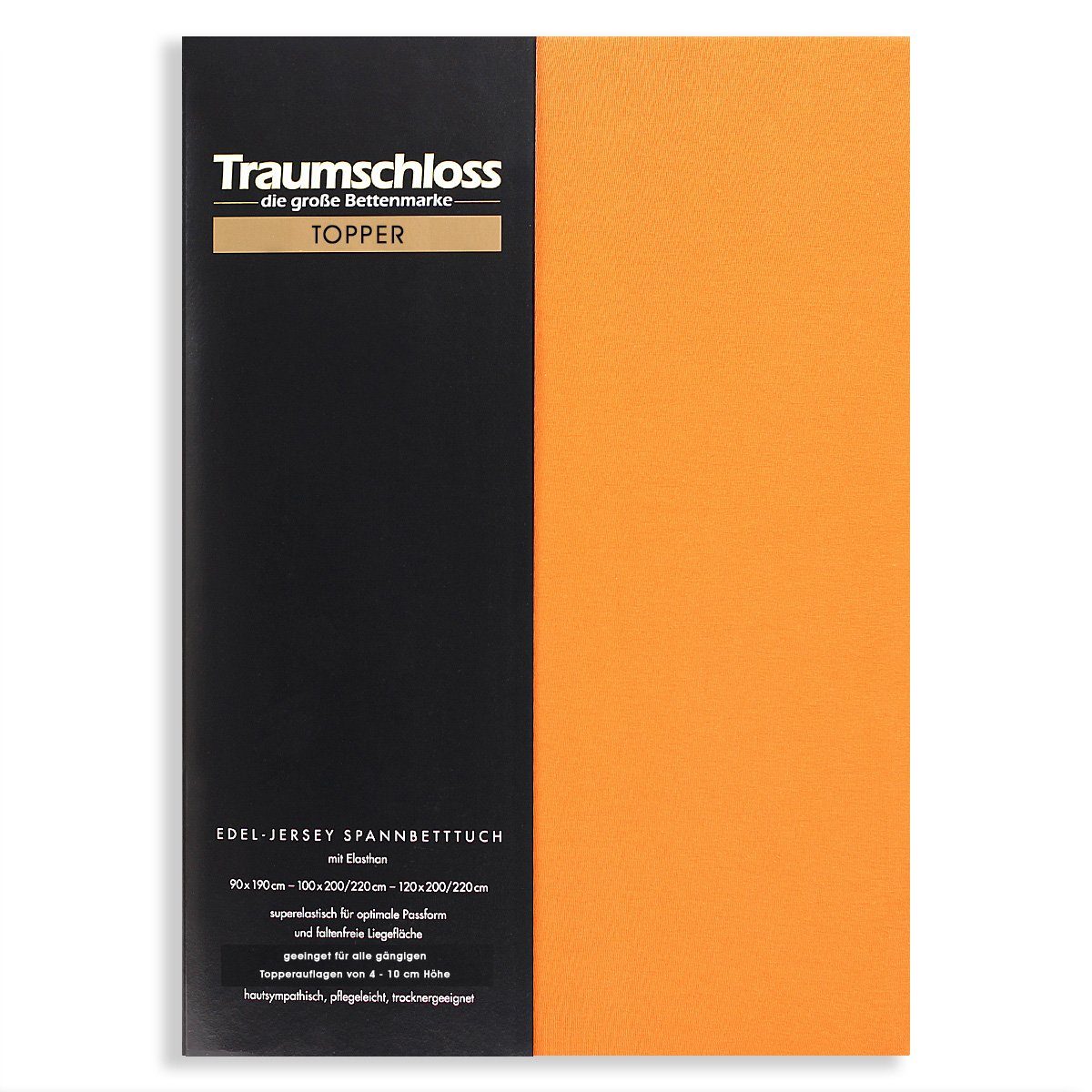 Traumschloss Натяжные простыни Topper, Jersey, Gummizug: rundum, (1 Stück), 165g/m², 95% gekämmte Mako Baumwolle, 5% Elasthan