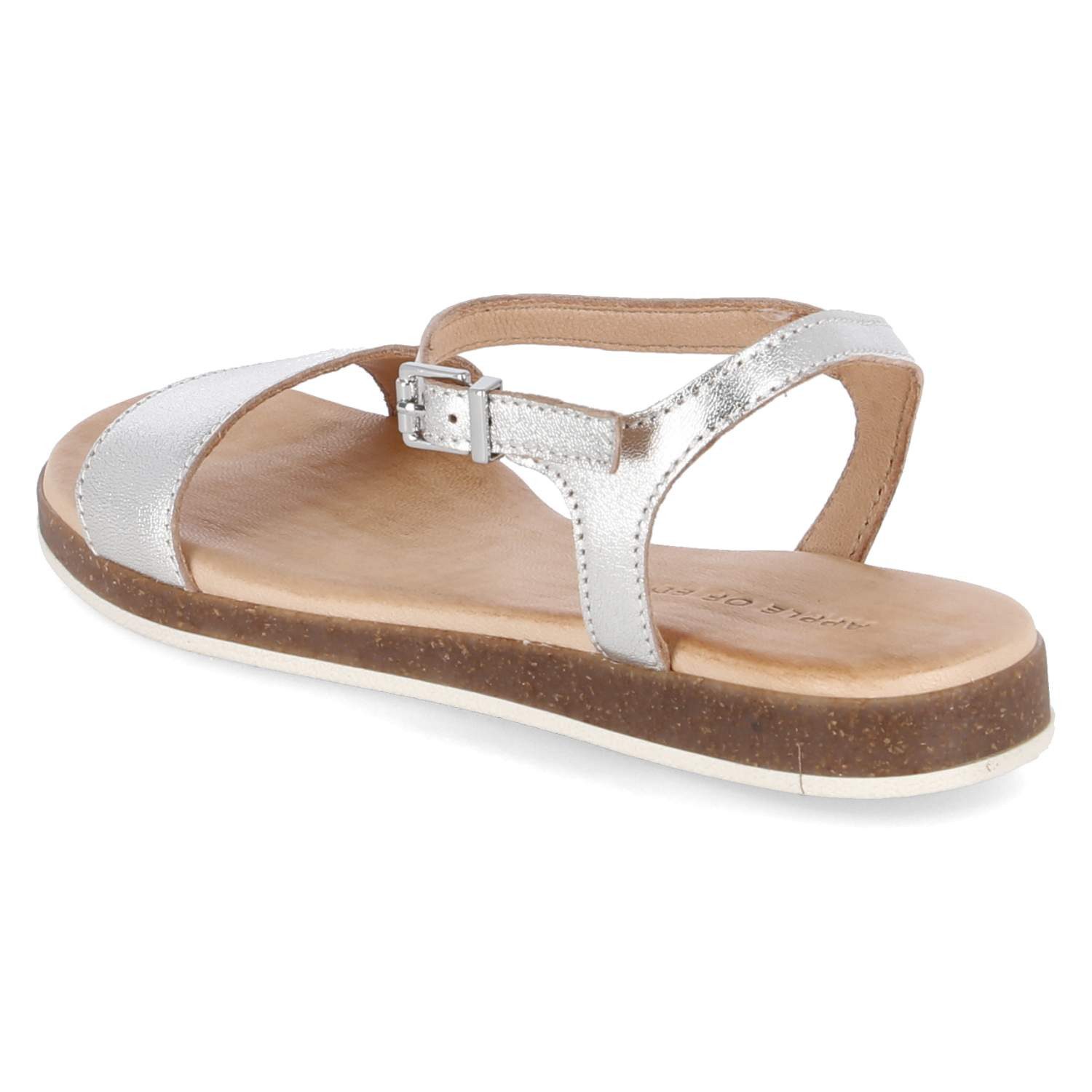 Apple of Eden Apple of Eden Isa 19 Plata Damen Glattleder silver Sandalette
