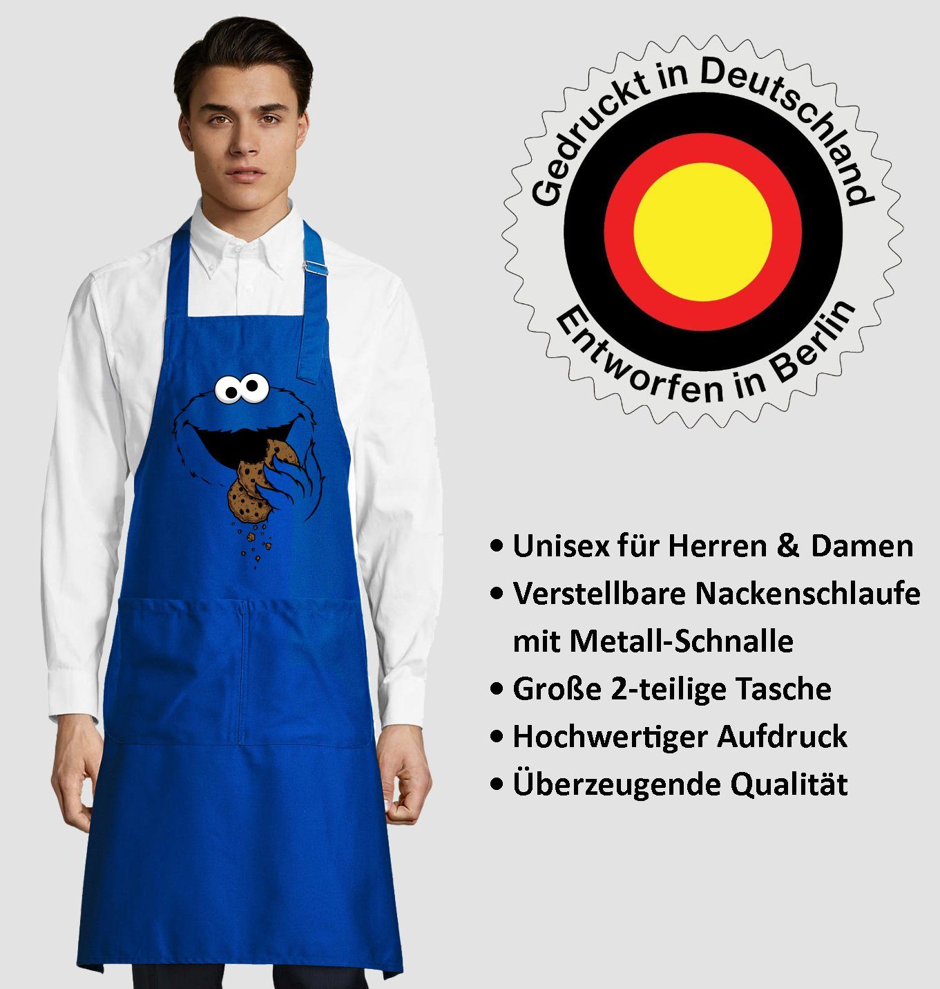 Youth Designz Kochschürze Keks-Monster Kochschürze für Herren & Damen, mit günstig online kaufen