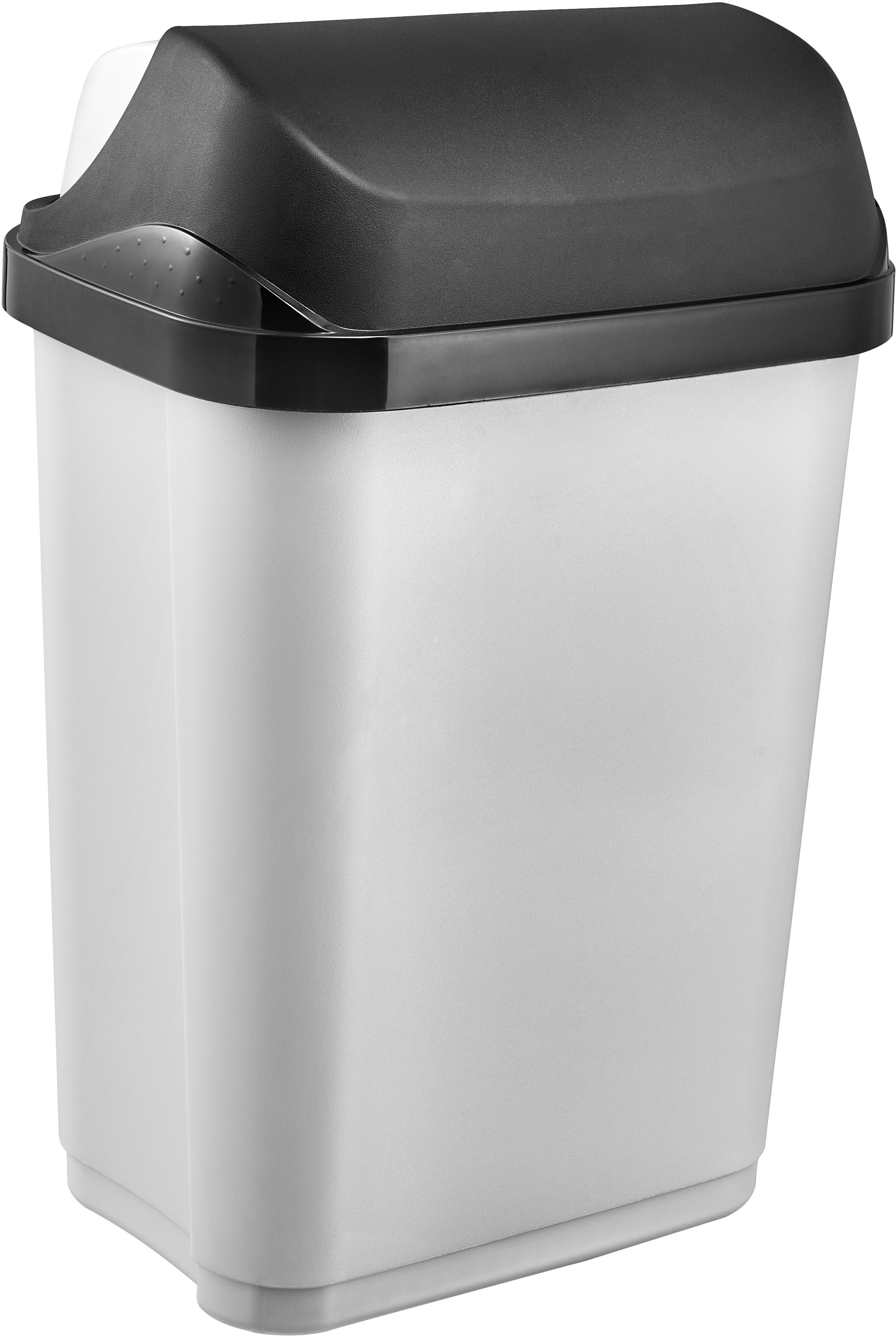 keeeper Mülleimer rasmus, 2er Set, Abfallbehälter mit Rolldeckel, Deckel komplett abnehmbar