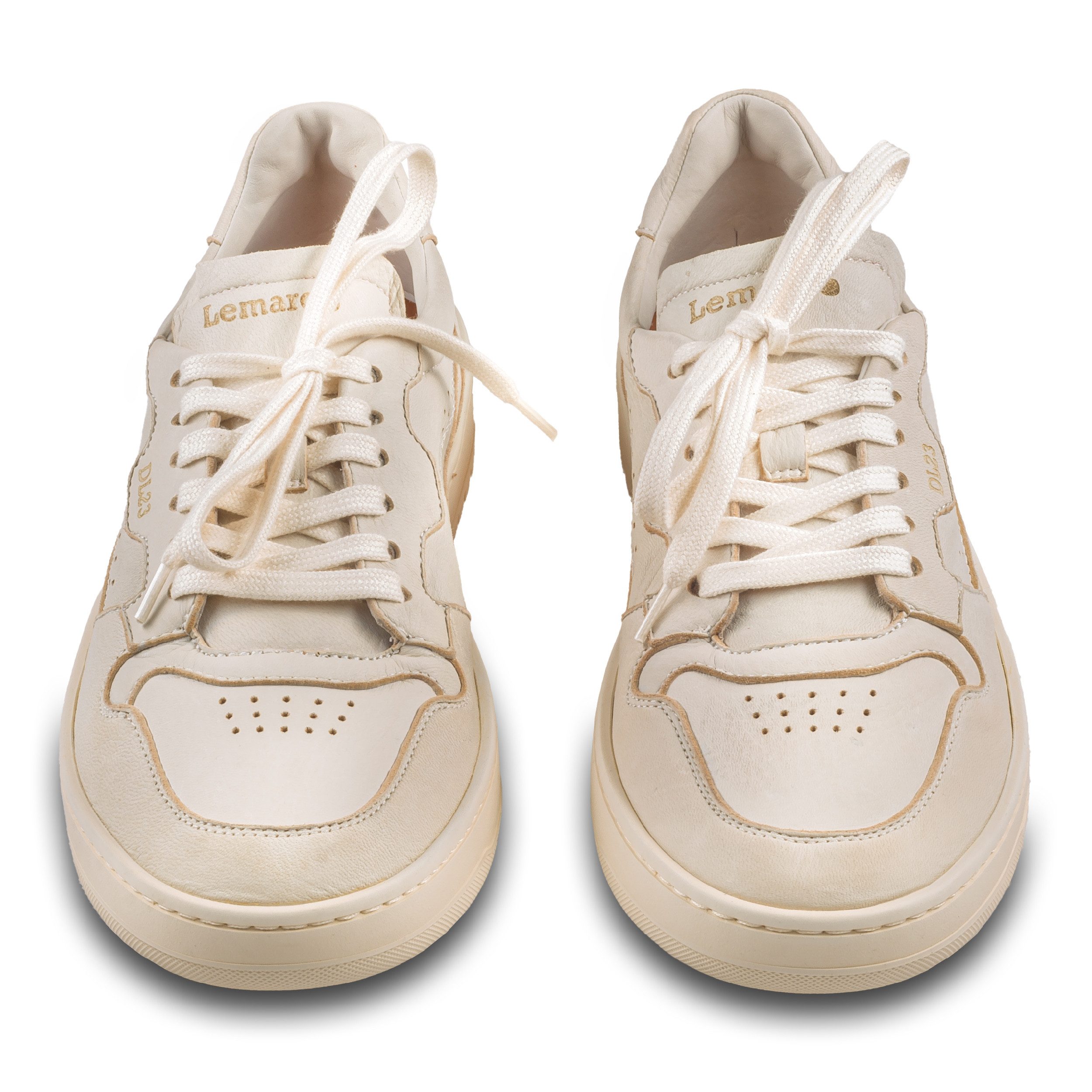 LEMARGO Sneaker Hirsch-Leder creme beige, handgefärbt, günstig online kaufen