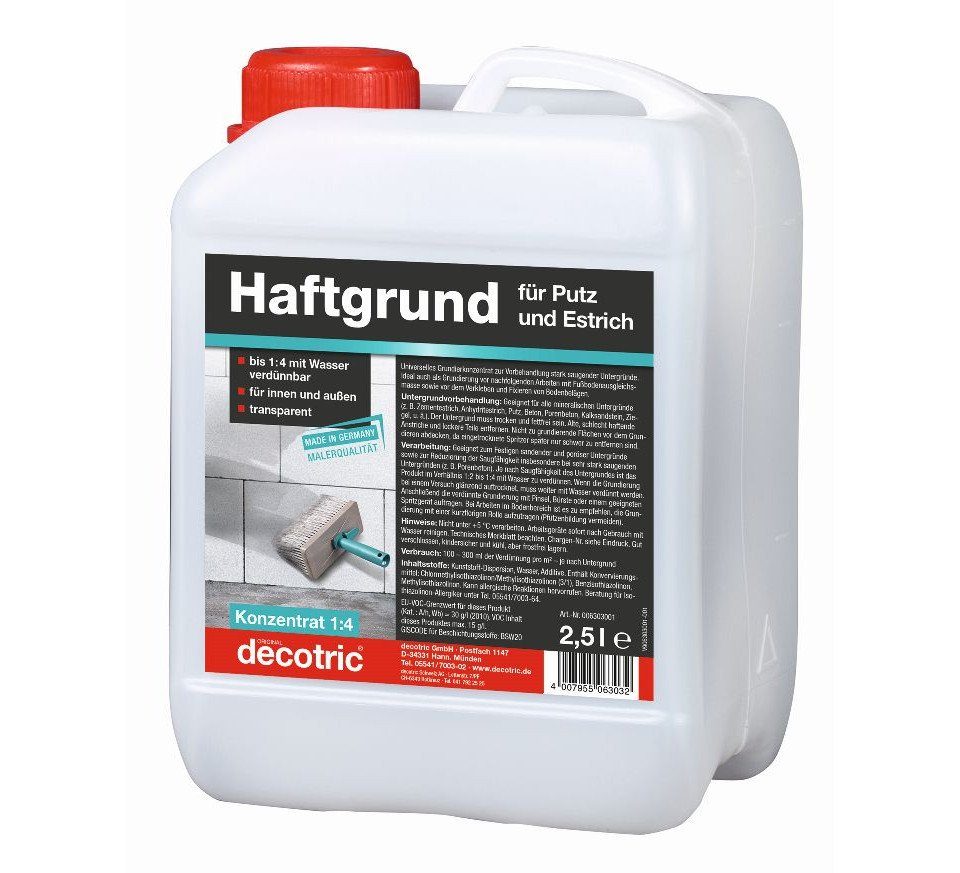 decotric® Haftgrund Decotric Putz- und Haftgrund 2,5L transparent