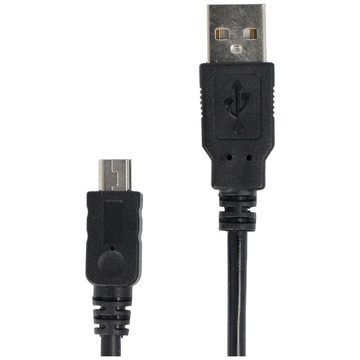 Goobay USB 2.0 Hi-Speed Kabel, USB auf USB-Mini Stecker, schwarz, Länge 15cm HDMI-Kabel