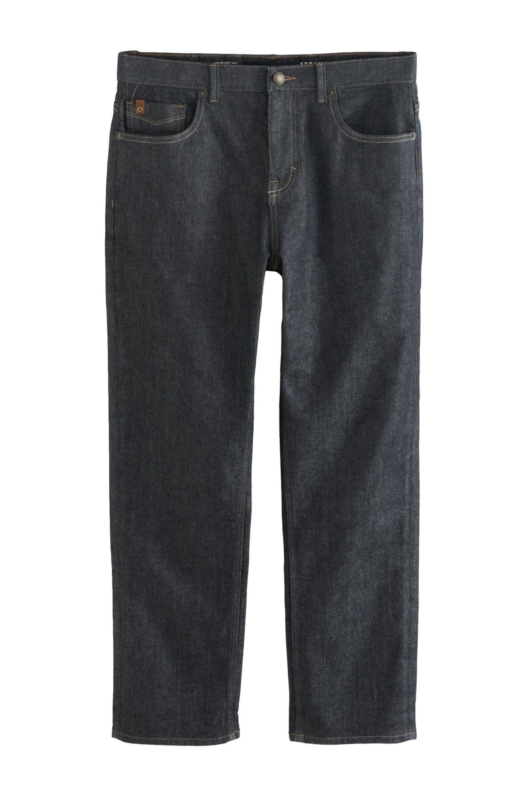 Straight-Jeans Signature Straight Fit Jeans aus kariertem Denim