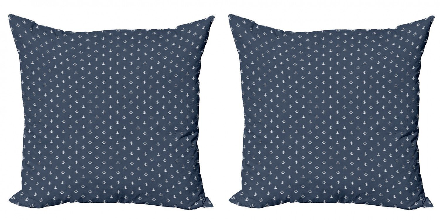 Kissenbezüge Modern Accent Doppelseitiger Digitaldruck, Abakuhaus (2 Stück), Navy blau Anchors Seereisen