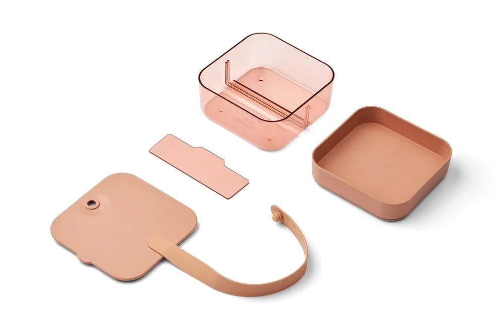 Liewood Lunchbox Liewood Bento Box, Lunchbox, Brotdosen - Amandine, Farbe:, Toskana-Rose / Staubige Himbeere